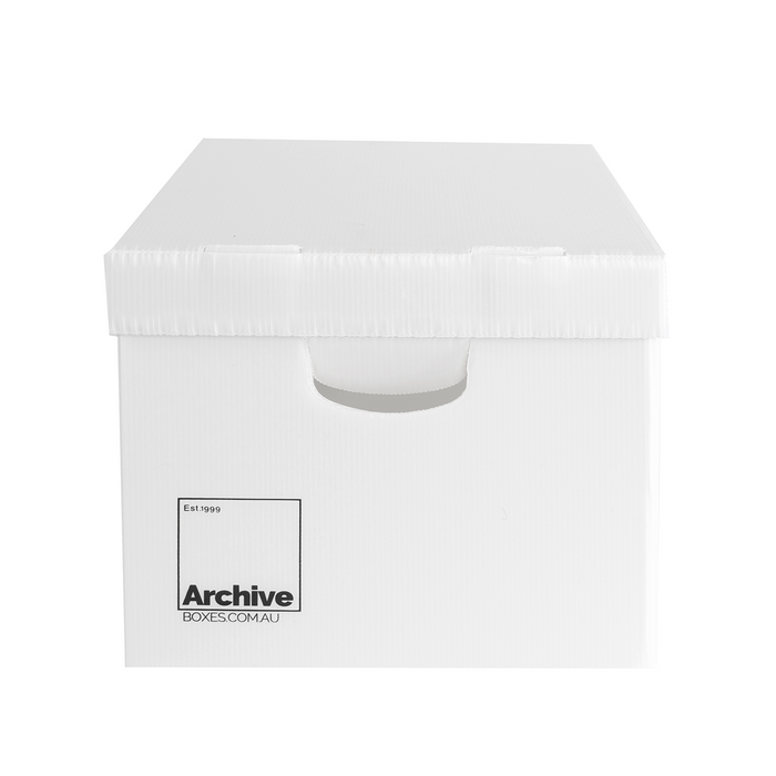 A4 archive box plastic strong seperate lid handles