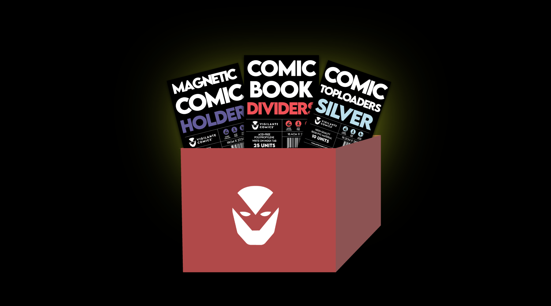 New Comic Book Dividers, Toploaders, and Magnetic Holders by Vigilante Comics