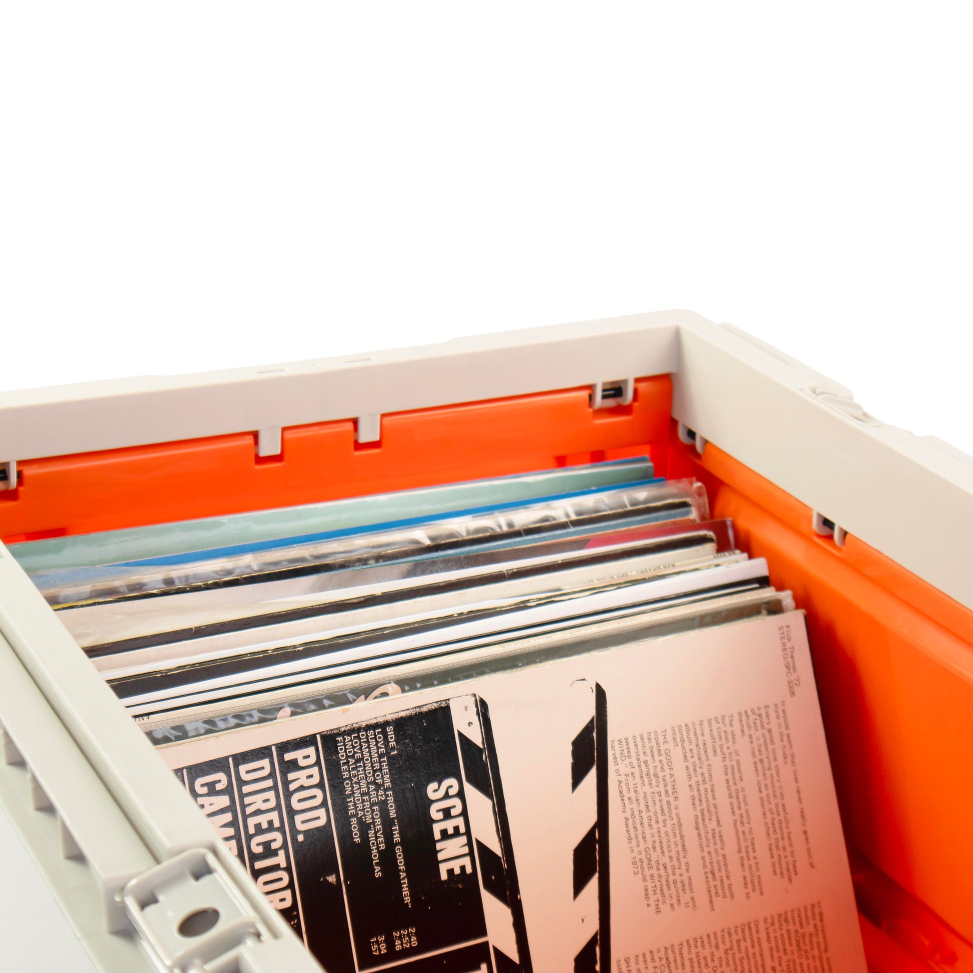 12" Vinyl Record Groovebox Crate – stacked storage, vinyl record storage