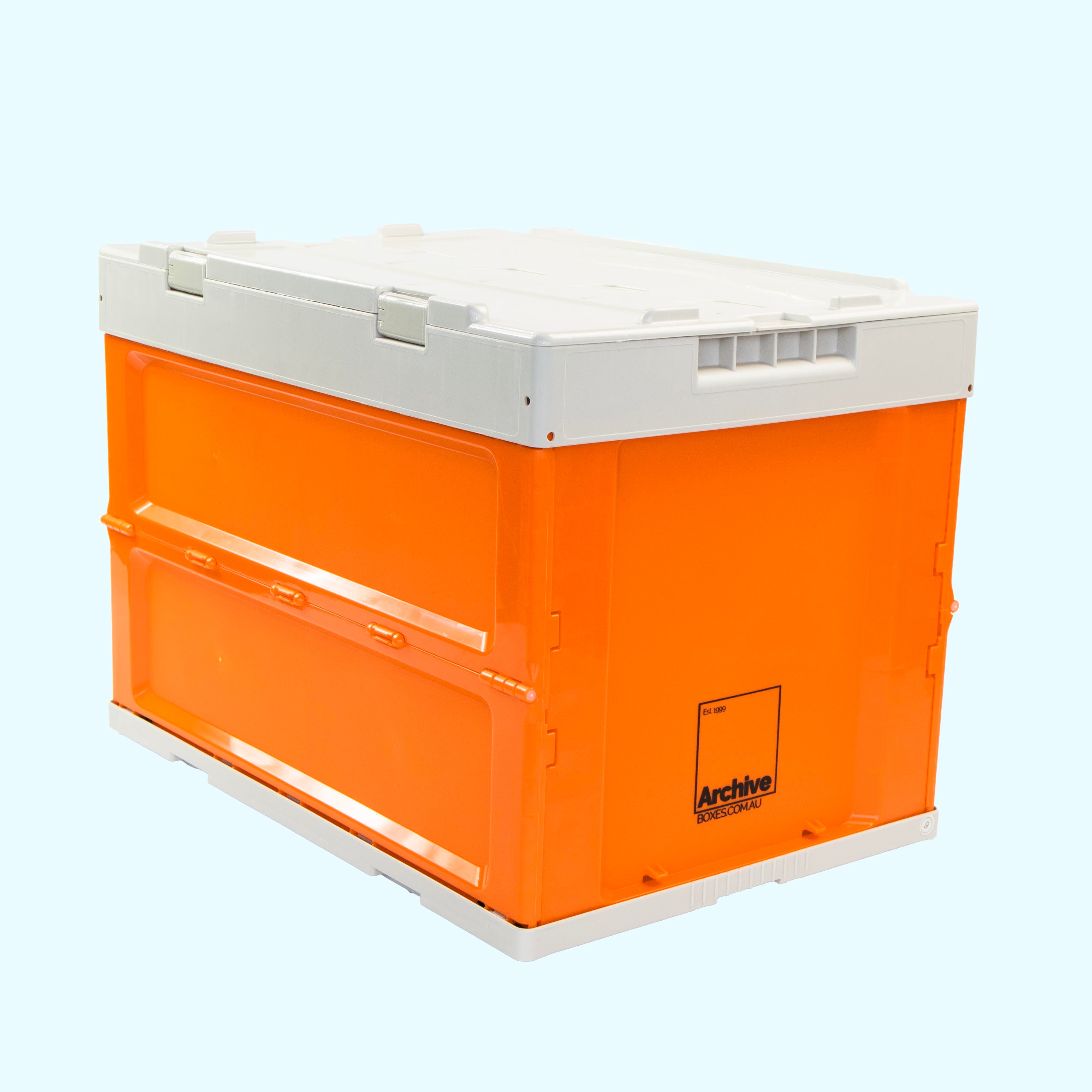 12" Vinyl Record Groovebox Crate – front view, vinyl record storage