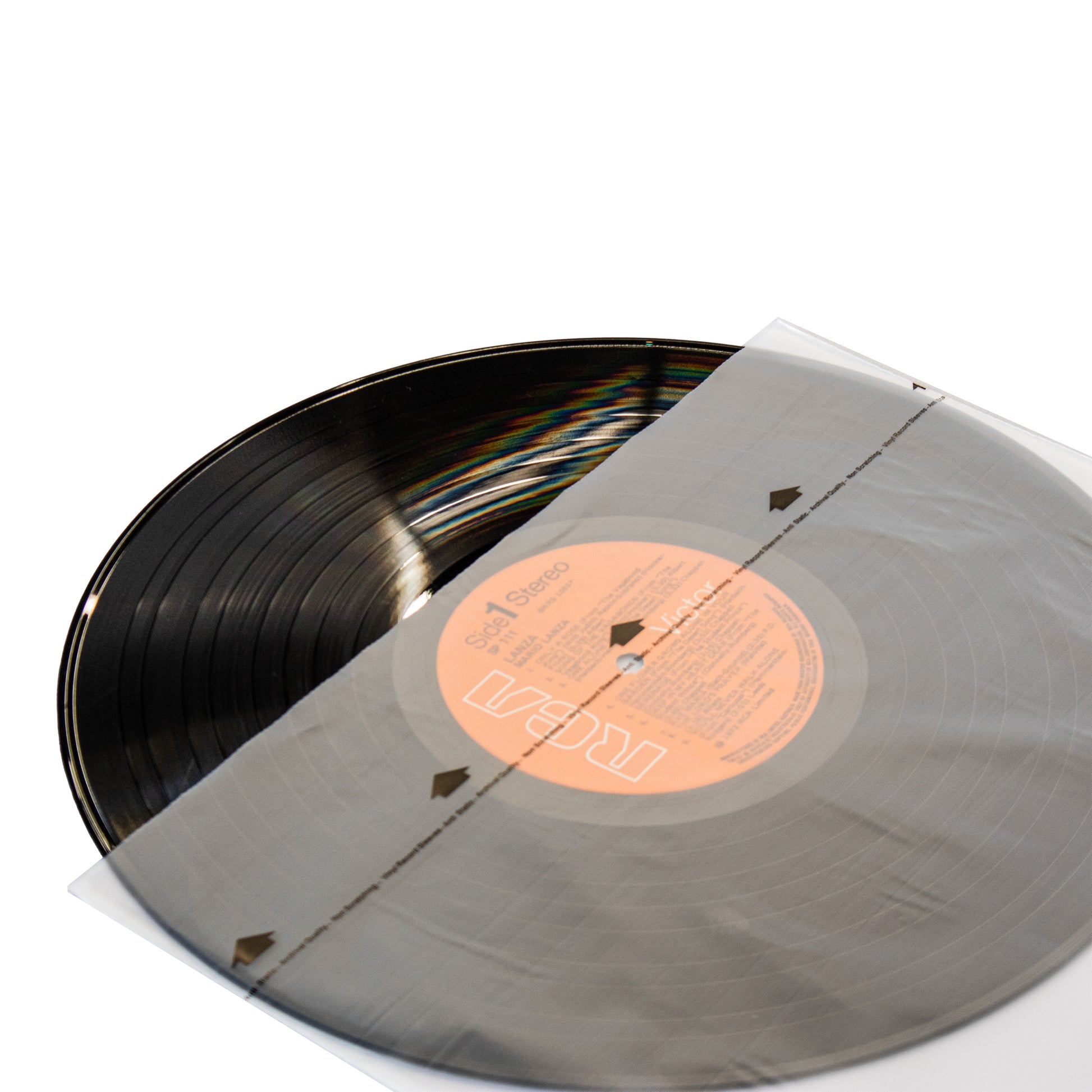 12" audiophile inner sleeves for vinyl records, MOFI style anti-static protection