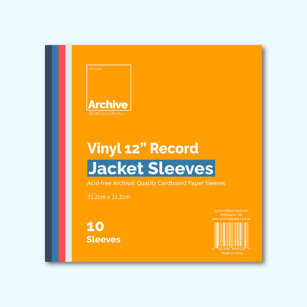 12" Vinyl Record LP Jacket Sleeves – front view, vinyl record storage