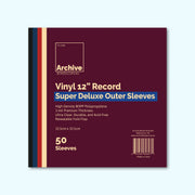 12" Vinyl Record Super Deluxe Outer Sleeves (Resealable Flap)