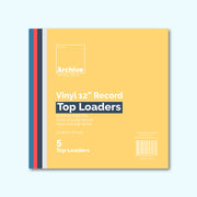 12-inch vinyl record toploaders for protecting LP covers and sleeves — made from crystal-clear, archival-safe polypropylene.