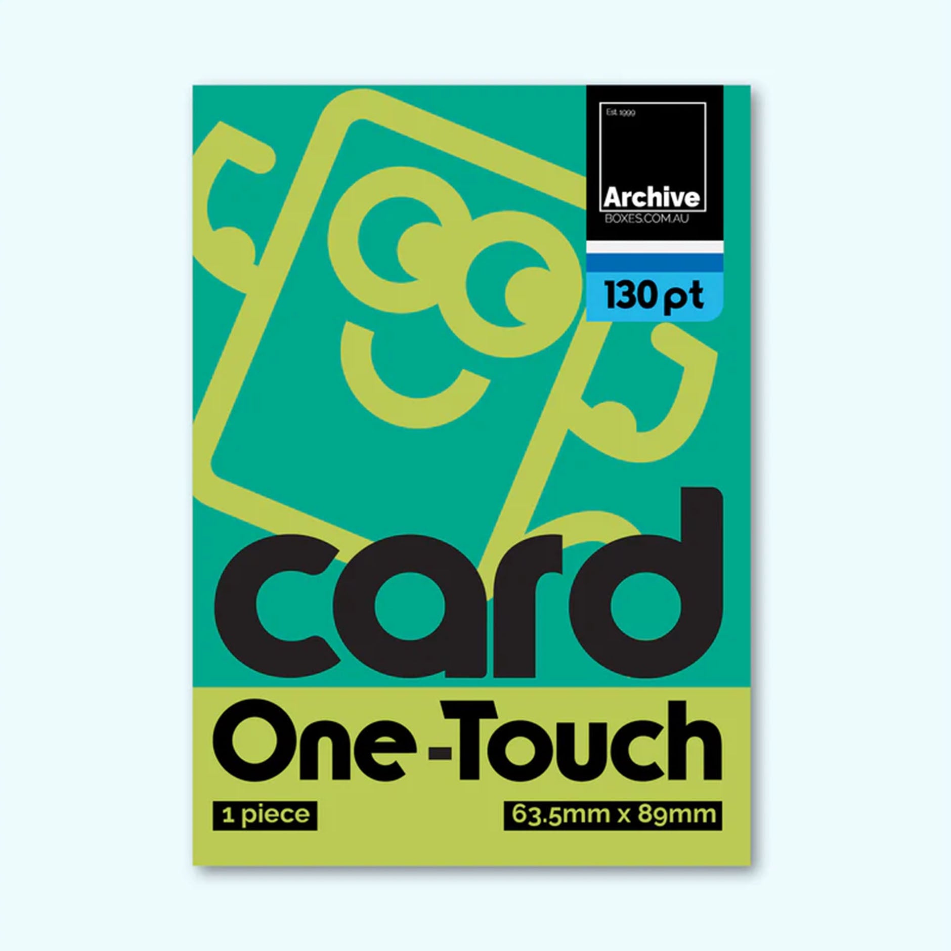130PT Card One-Touch Magnetic Holder – front view, trading card protection