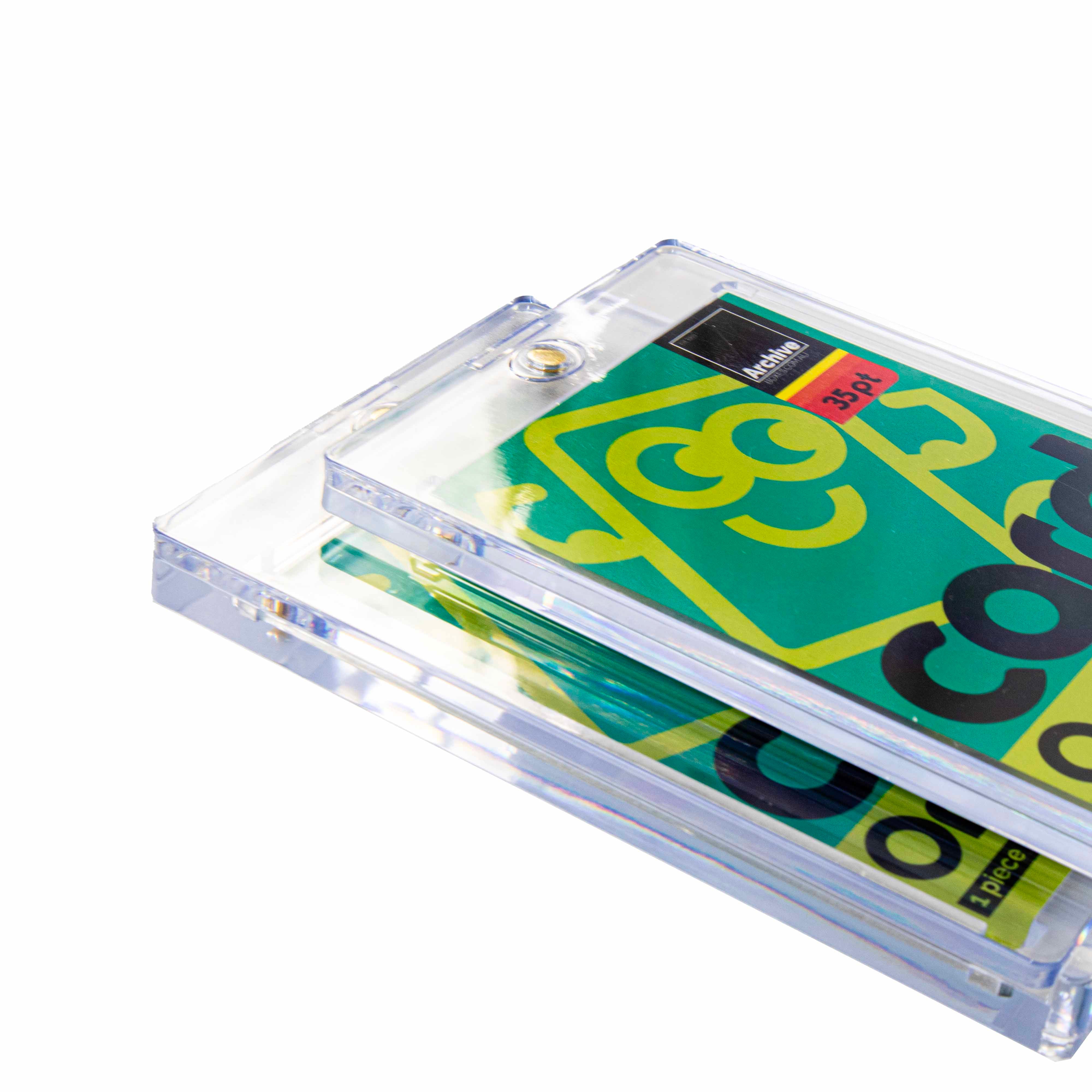 130PT Card One-Touch Magnetic Holder – alternate angle, trading card protection