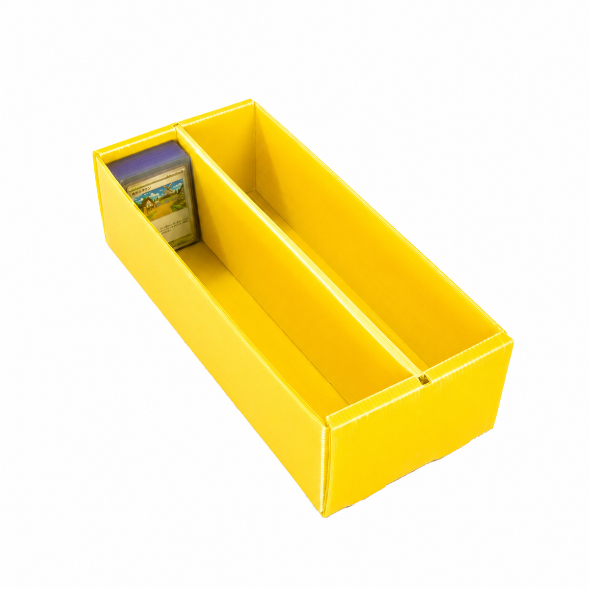 2-Row Toploader Card Storage Box for storing toploader-protected trading cards