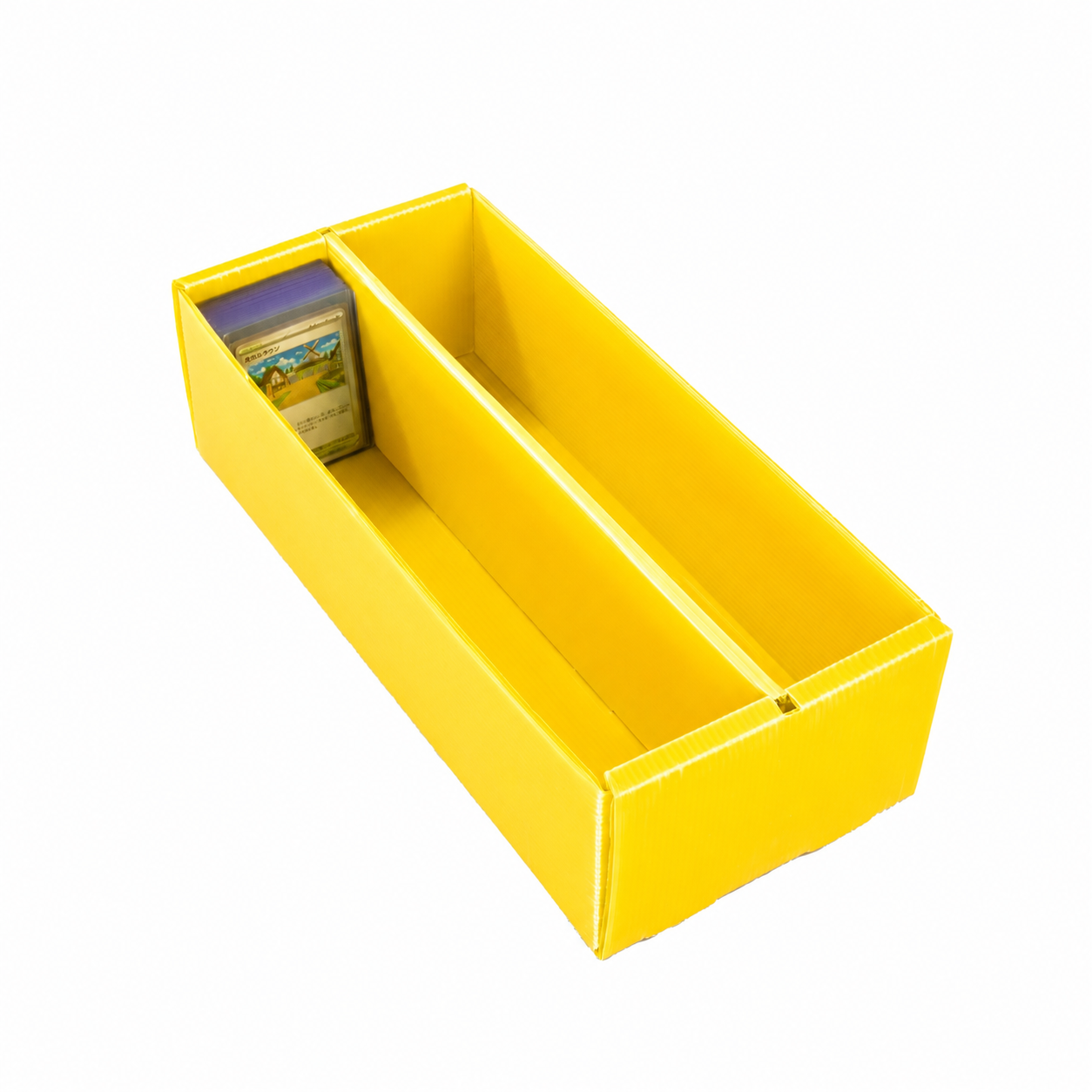2-Row Toploader Card Storage Box for storing toploader-protected trading cards