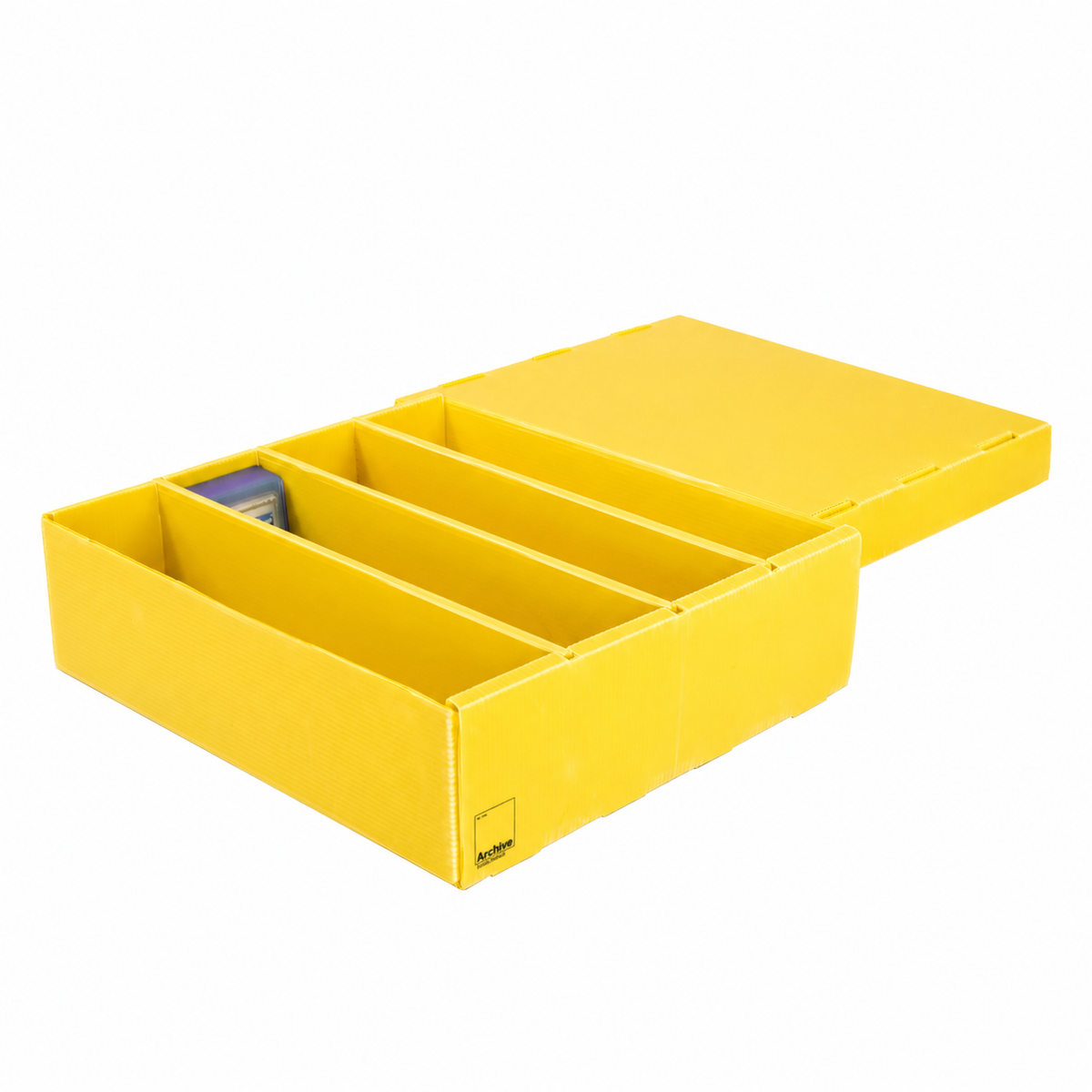 4-Row Toploader Card Storage Box, heavy-duty storage for a large toploader card collection