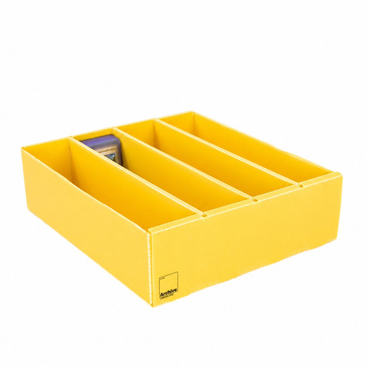 4-Row Toploader Card Storage Box, heavy-duty storage for a large toploader card collection
