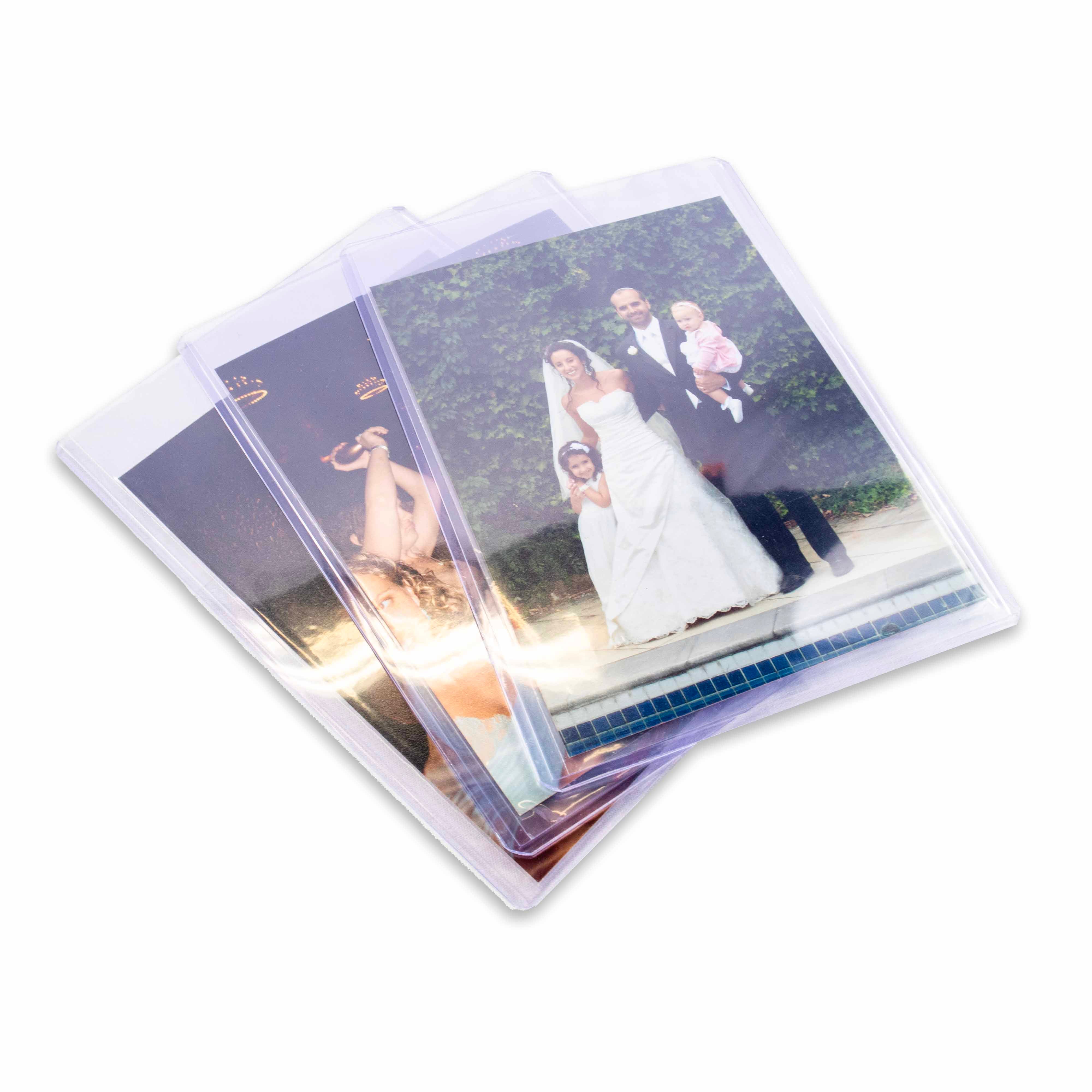 5x7" Photograph Toploaders – close-up detail, archival photo protection