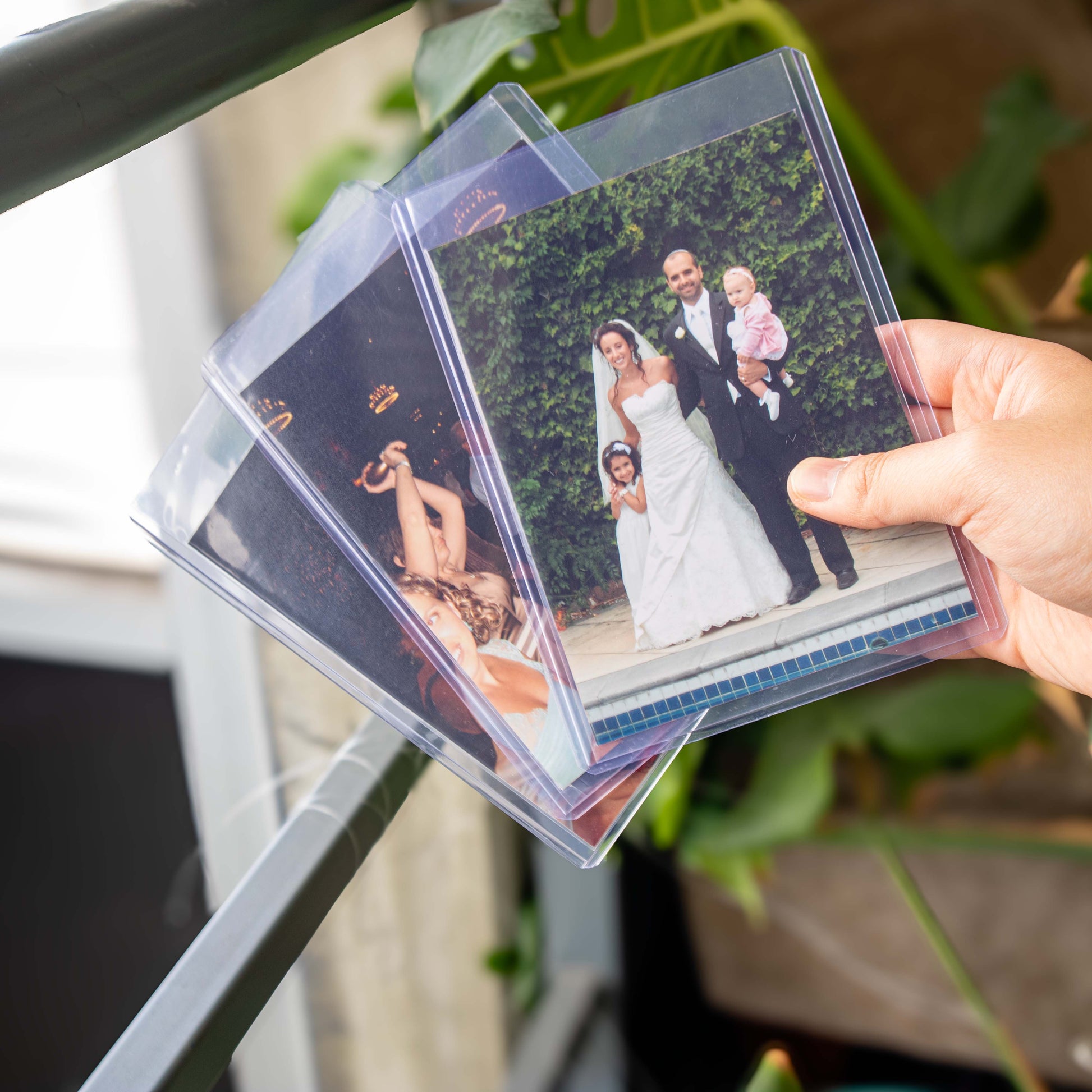 5x7" Photograph Toploaders – lifestyle in use, archival photo protection