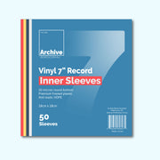 7"/45 RPM Vinyl Record Inner Sleeves – front view, vinyl record storage