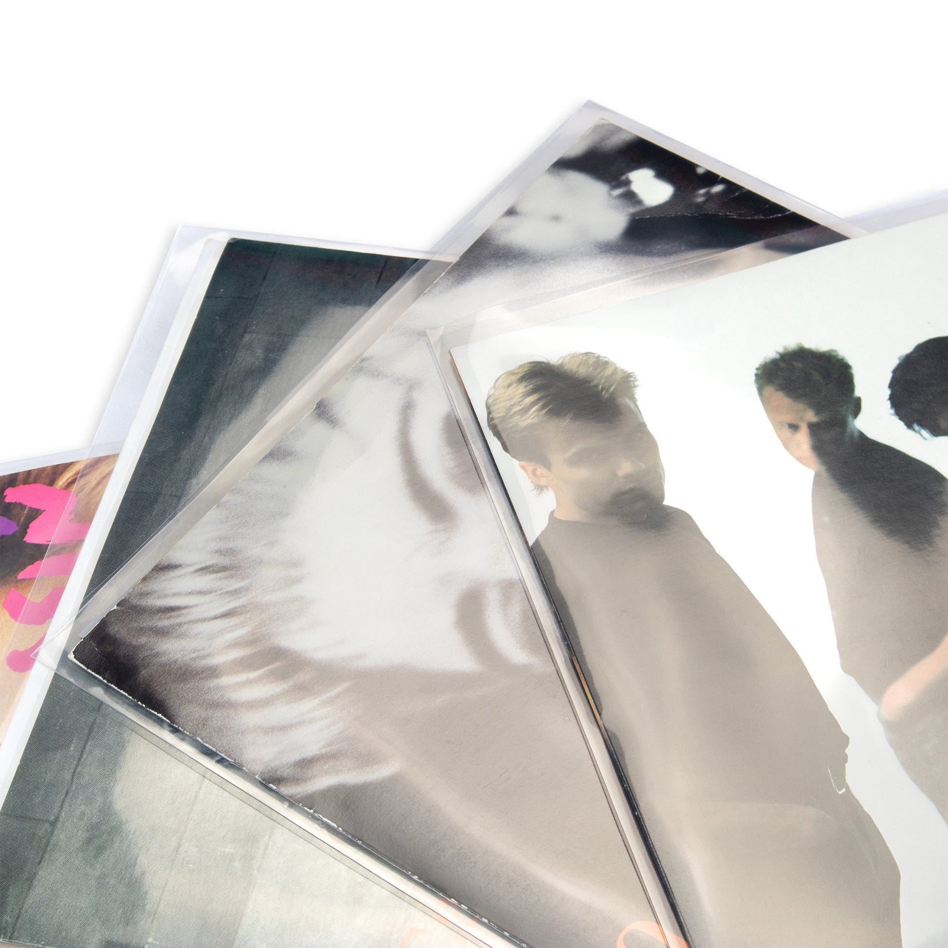 Premium 7″ / 45 RPM vinyl record outer sleeves made from high-clarity polypropylene to protect record artwork