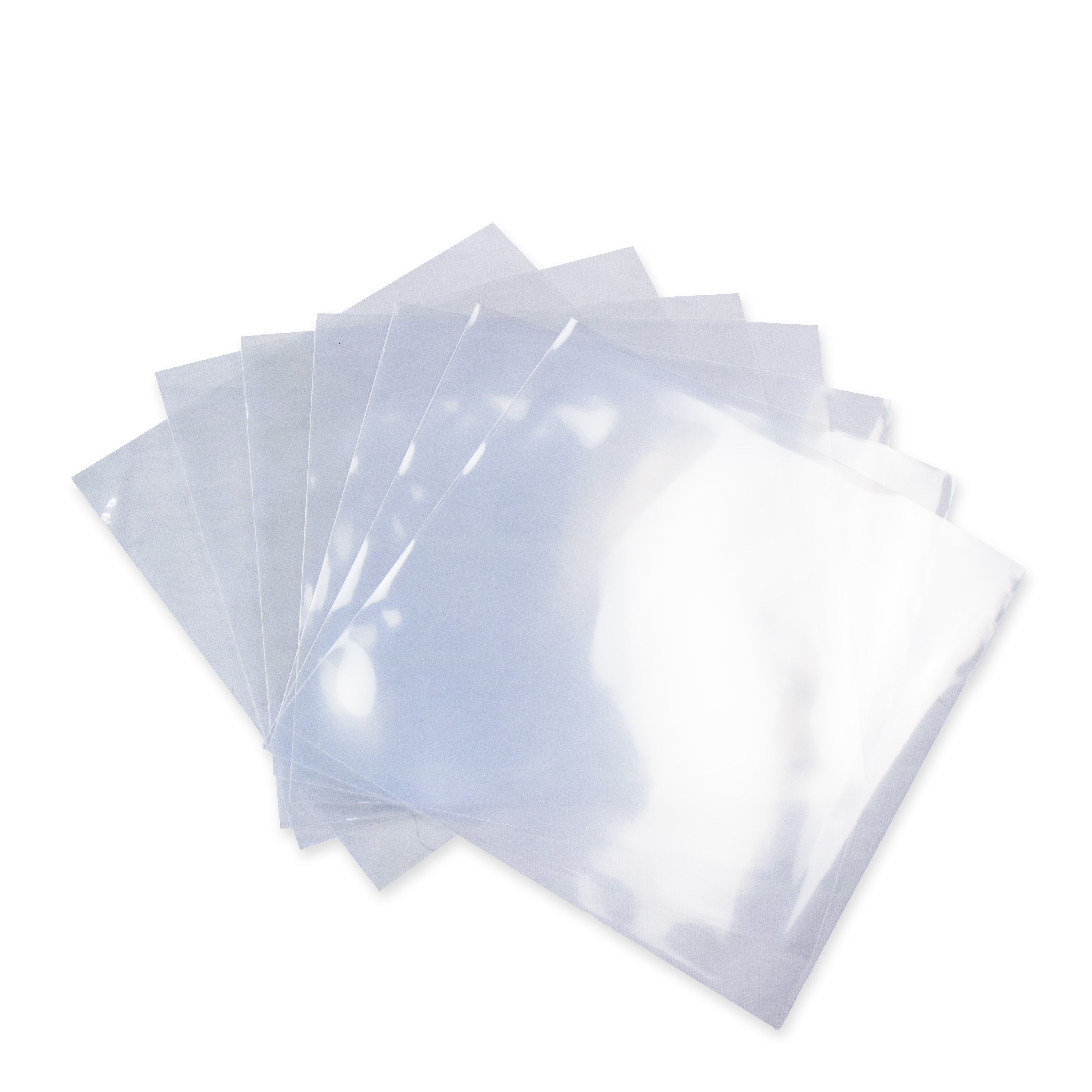 Premium 7″ / 45 RPM vinyl record outer sleeves made from high-clarity polypropylene to protect record artwork