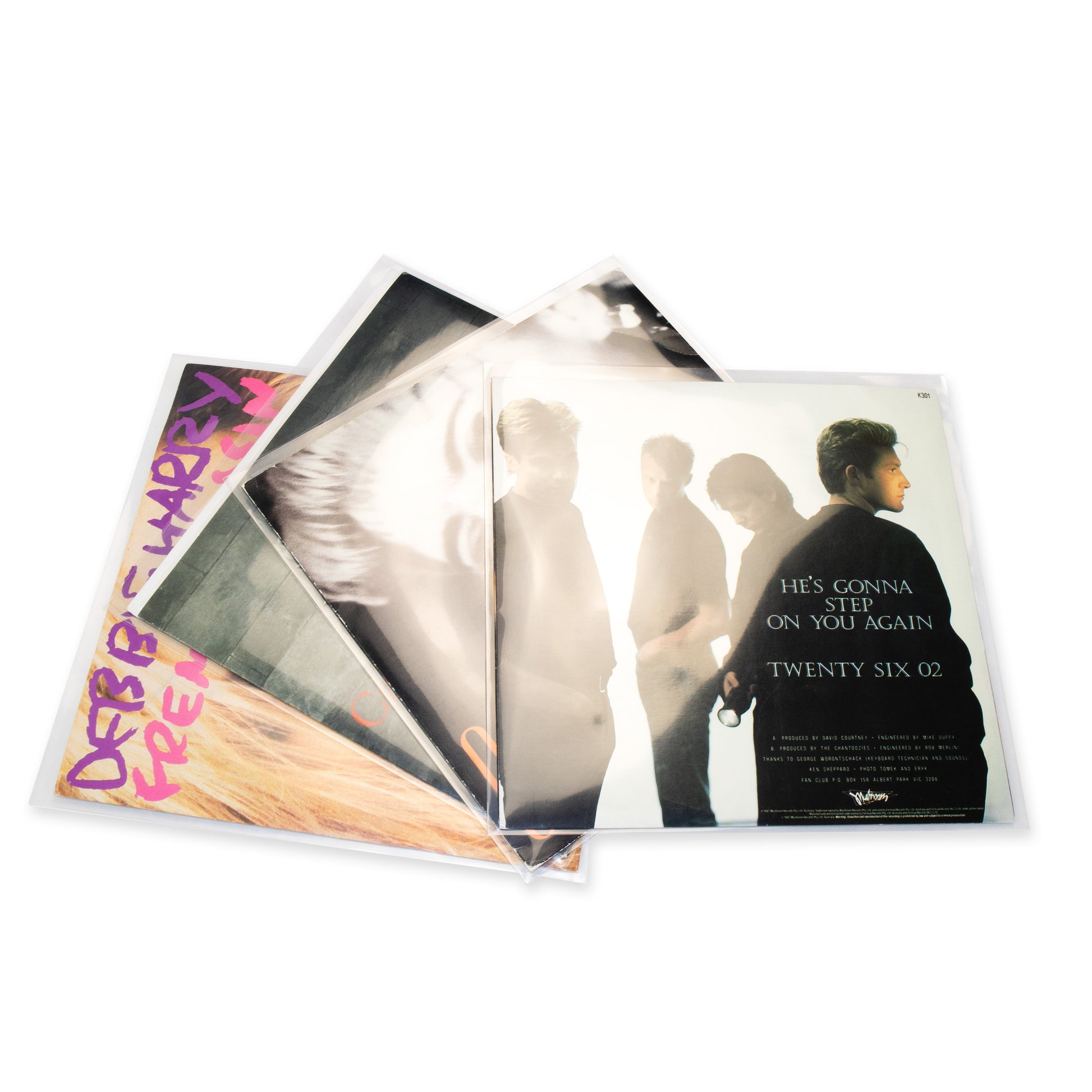 Premium 7″ / 45 RPM vinyl record outer sleeves made from high-clarity polypropylene to protect record artwork