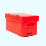 Archival-safe 7"/ 45 RPM vinyl storage box, acid-free and stackable for long-term protection