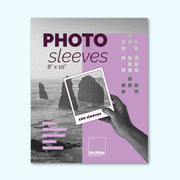 8x10" Photograph Protection Sleeves/Bags – front view, archival photo protection