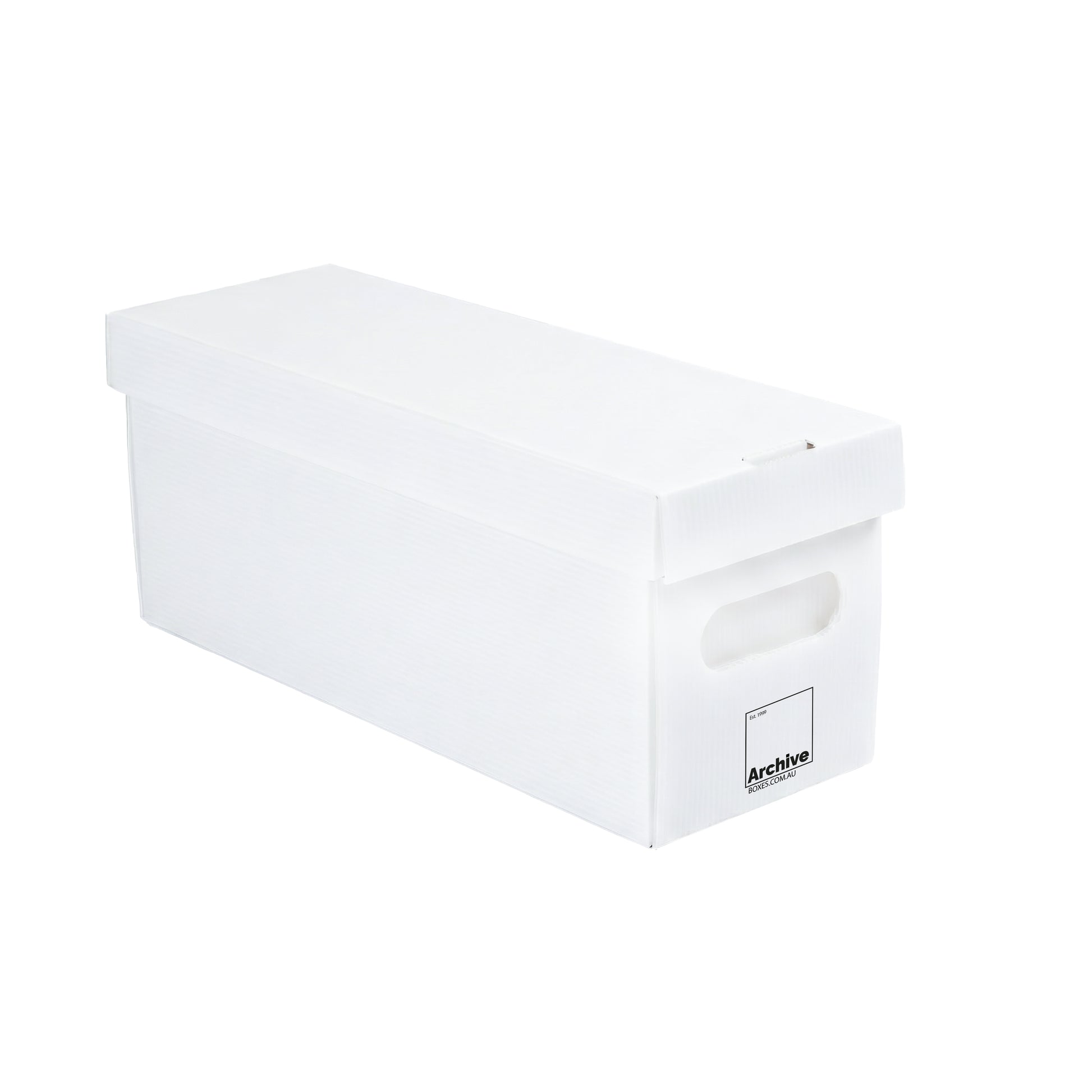 Archival CD Storage Box, holds up to 35 standard jewel cases or 120 - 180 discs in sleeves, acid-free polypropylene organiser