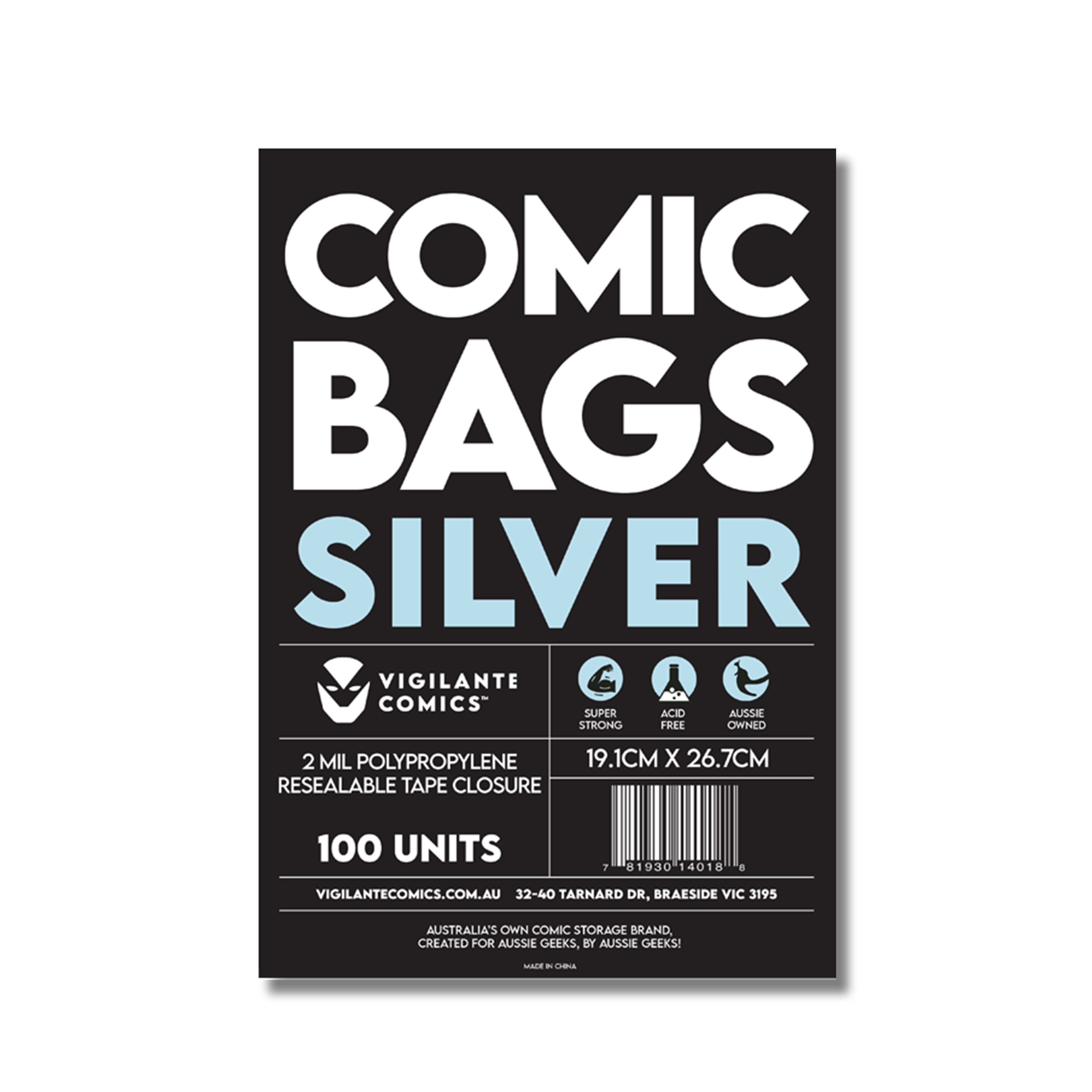 Silver Comic Book Bags