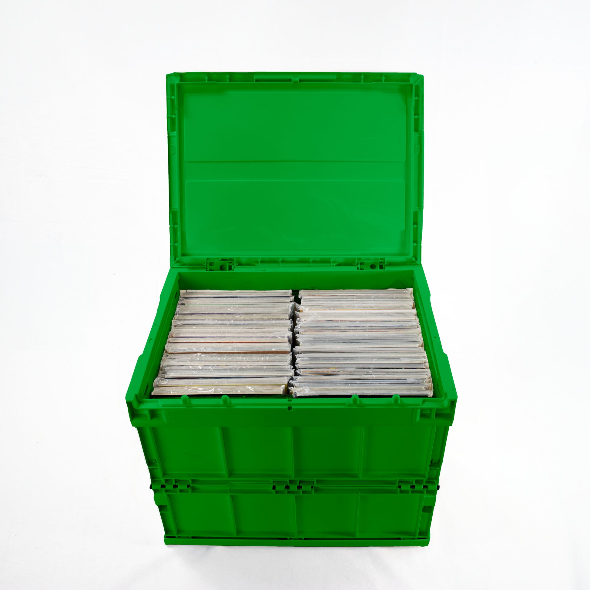 Heavy-duty comic book storage crate made from strong hard plastic, designed for durable protection and organisation of your comic book collection.
