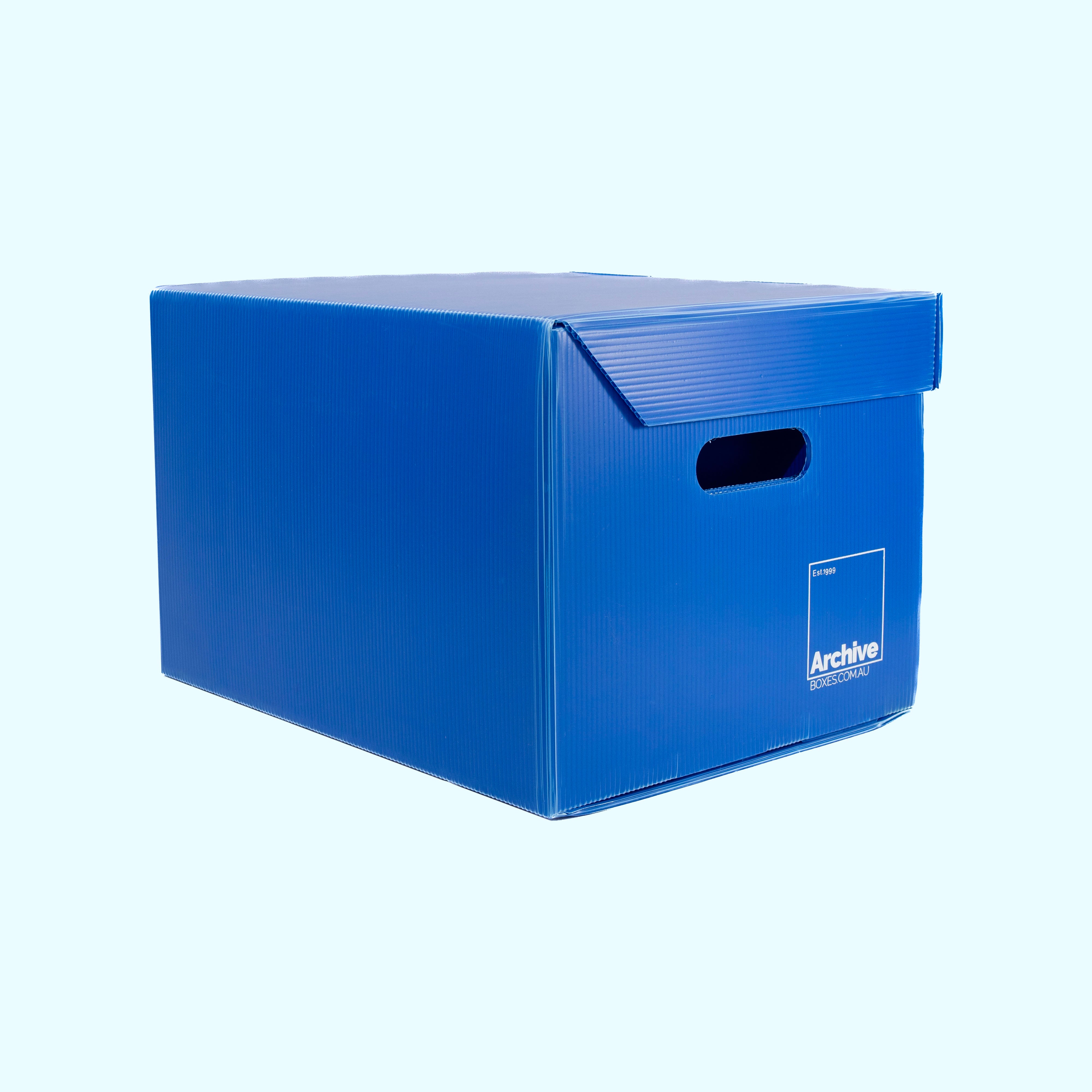 A4 Archive Box with Attached Lid – front view, acid-free document storage Australia