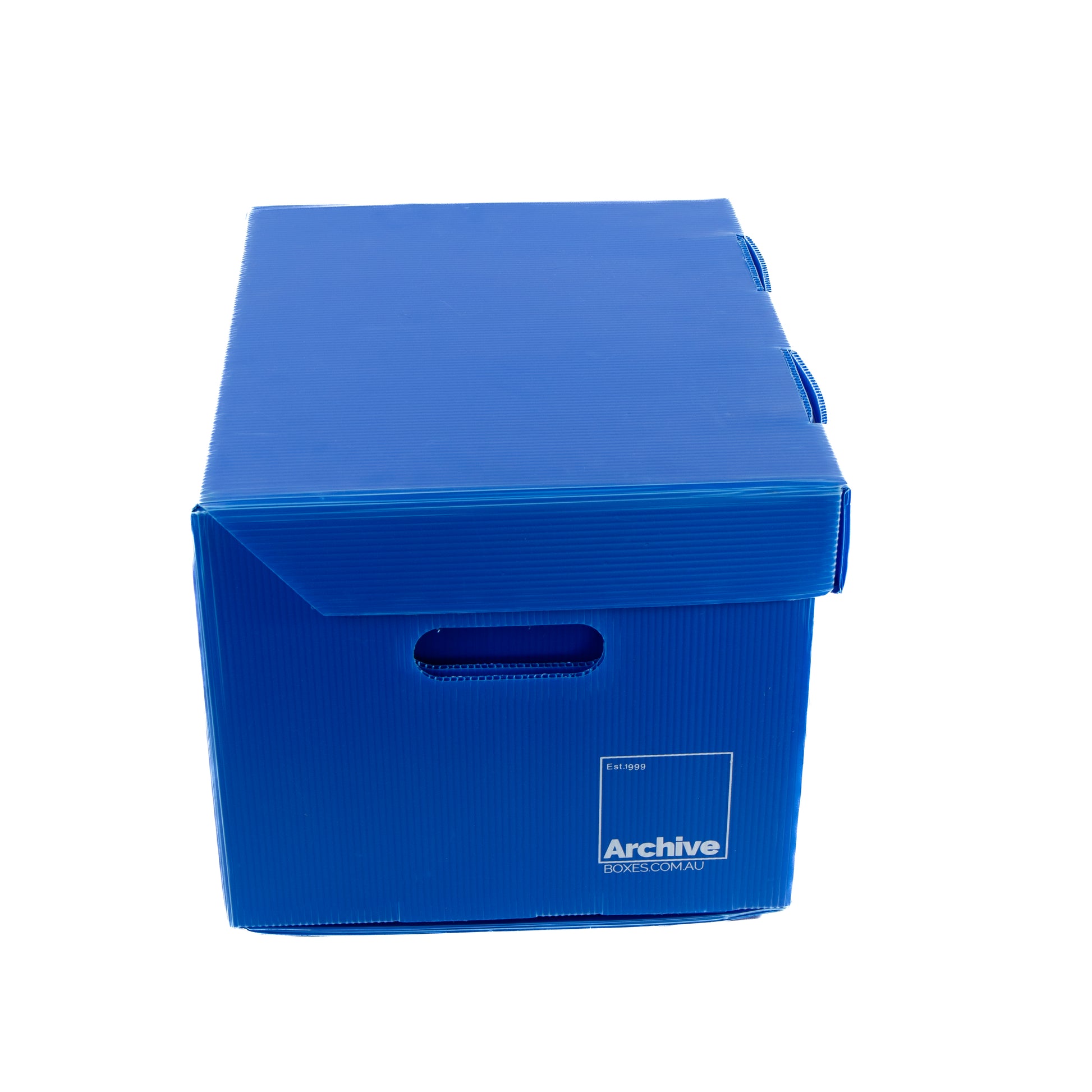 A4 Archive Box with Attached Lid – alternate angle, acid-free document storage Australia