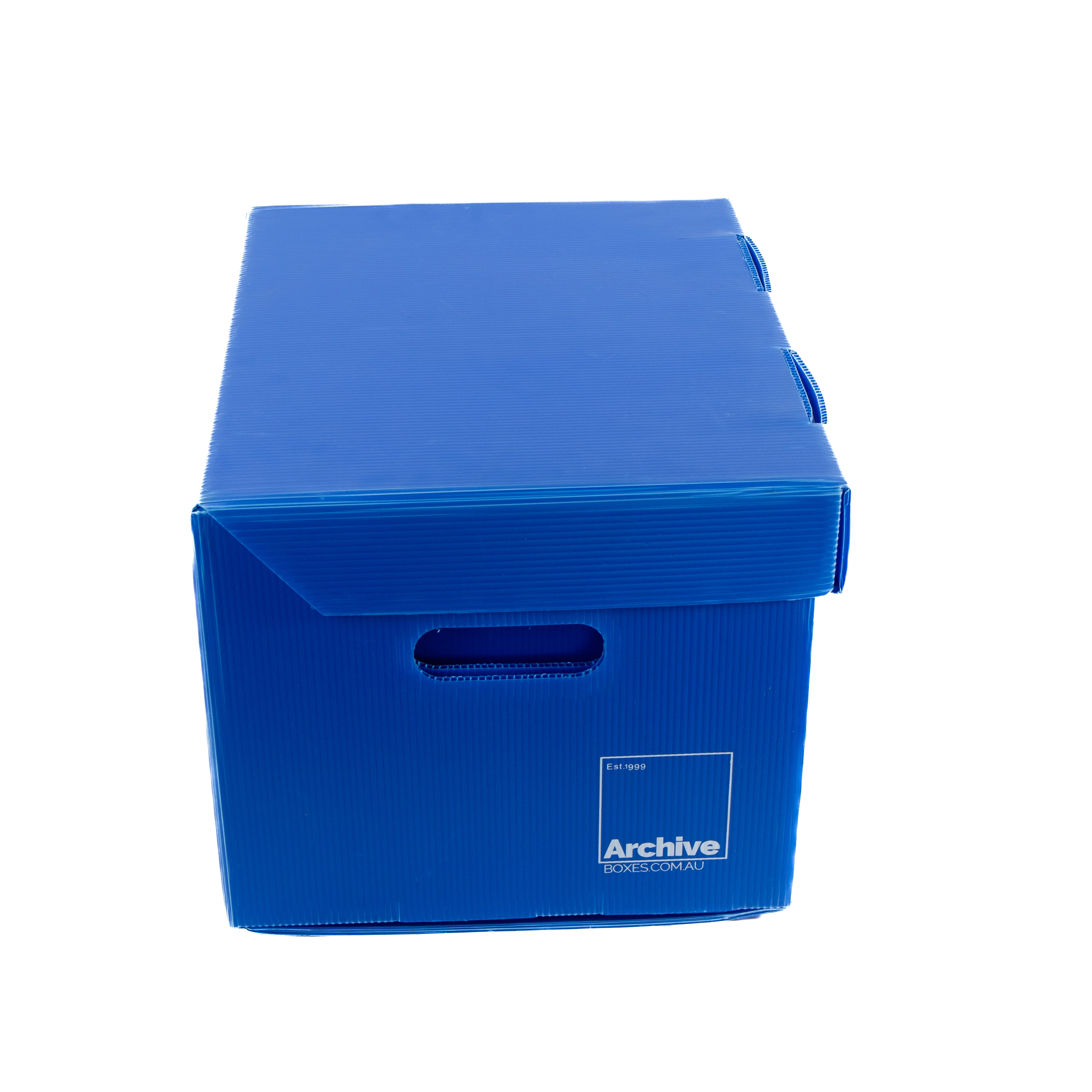 A4 Archive Box with Attached Lid – alternate angle, acid-free document storage Australia
