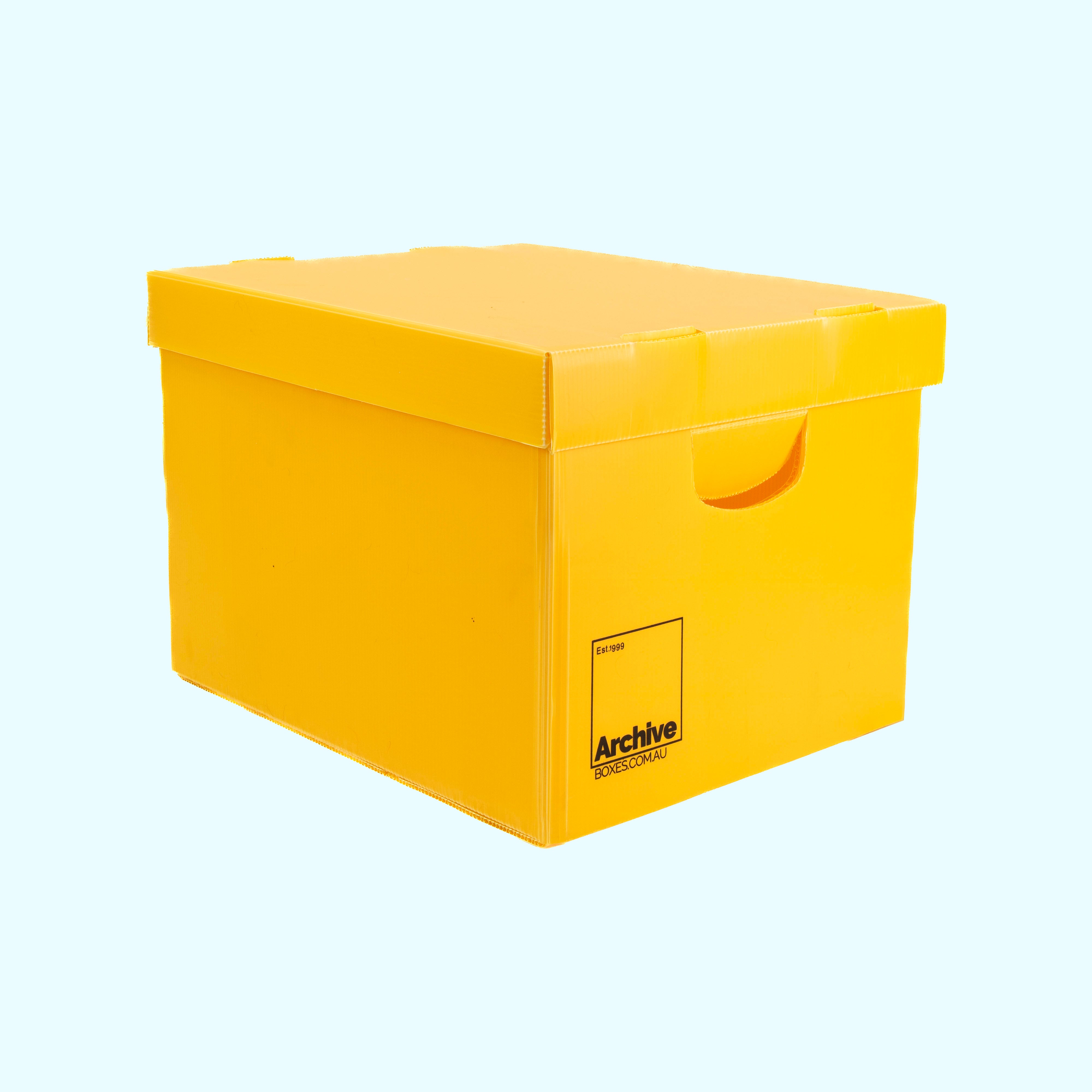 A4 Archive Box with Separate Lid – front view, acid-free document storage Australia
