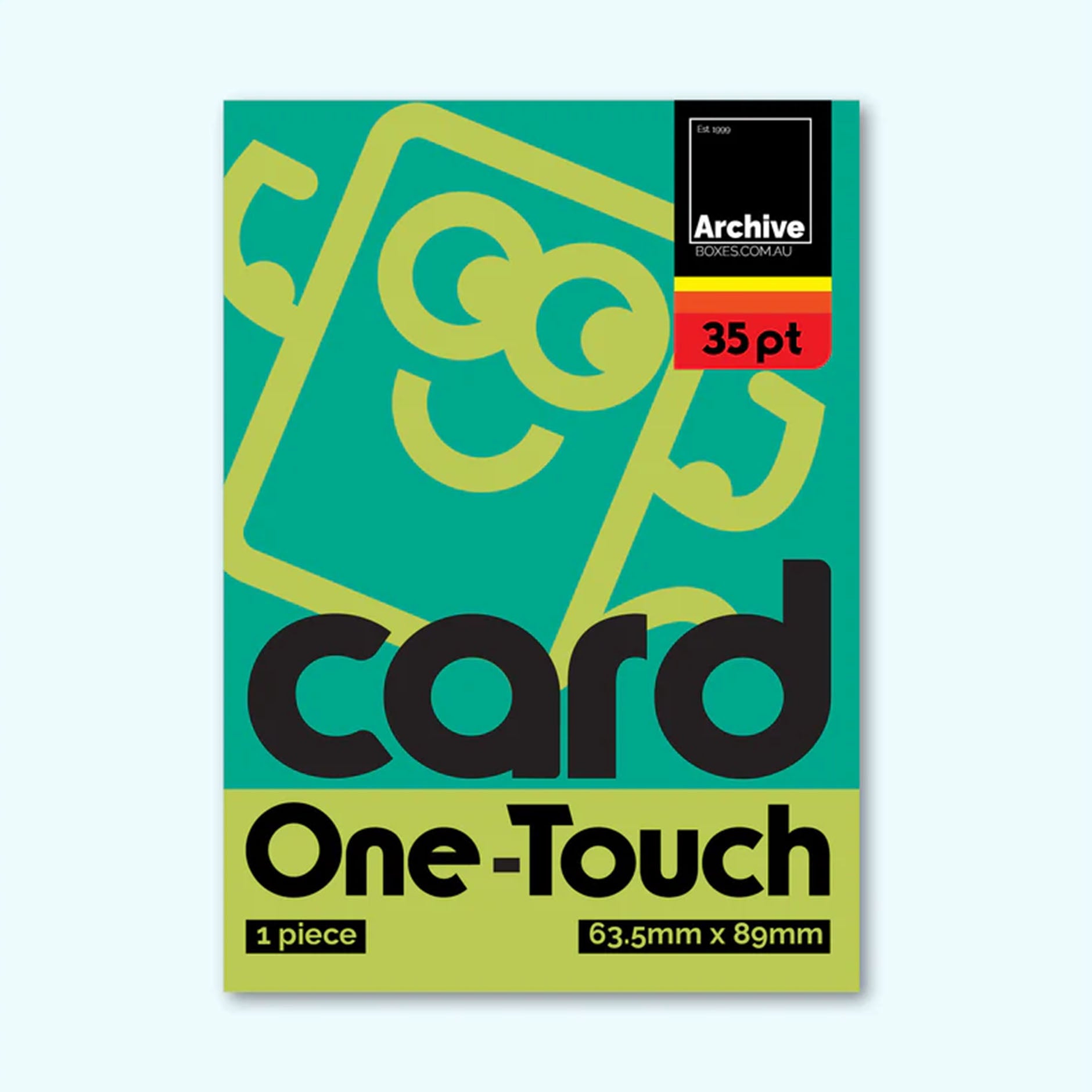 35PT Card One-Touch Magnetic Holder – front view, trading card protection