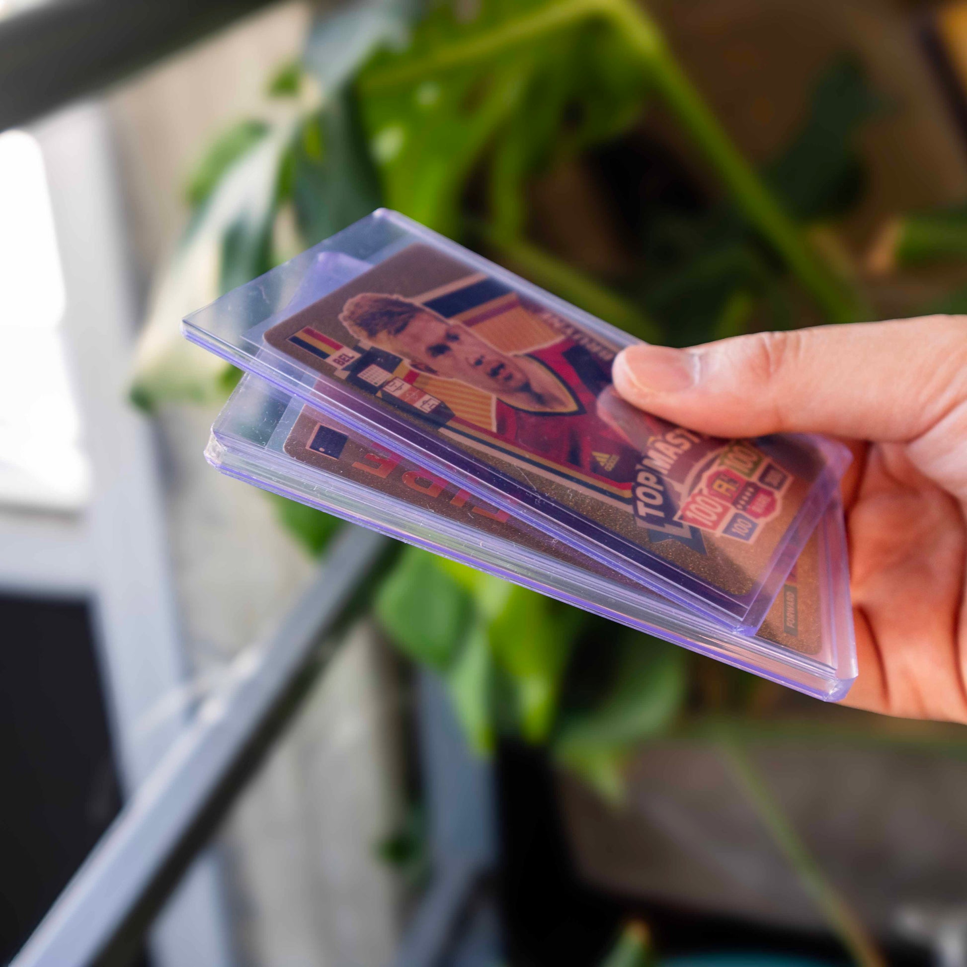 35PT Card Toploaders – close-up detail, trading card protection