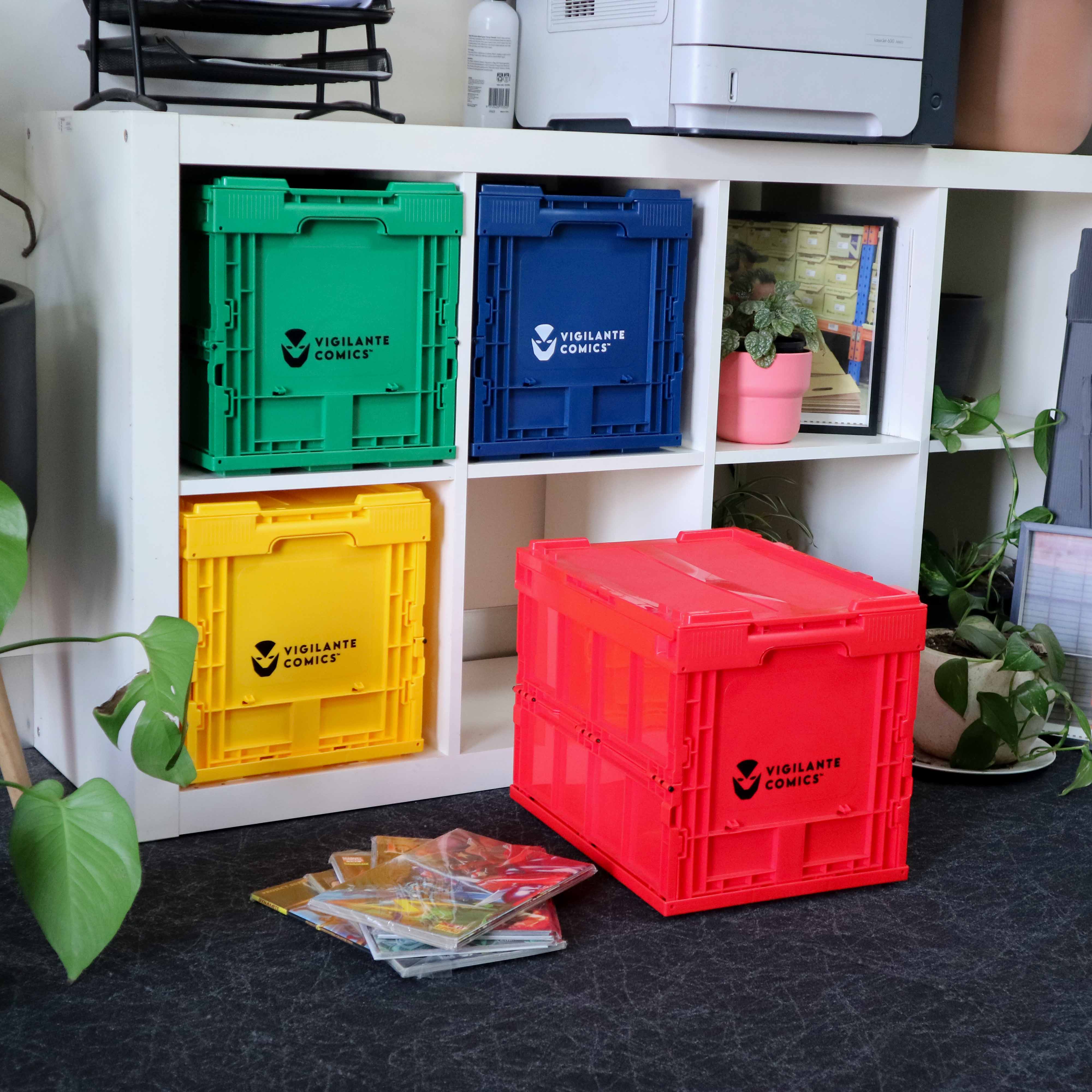 Comic Book Dante Double Crate – lifestyle in use, comic book storage