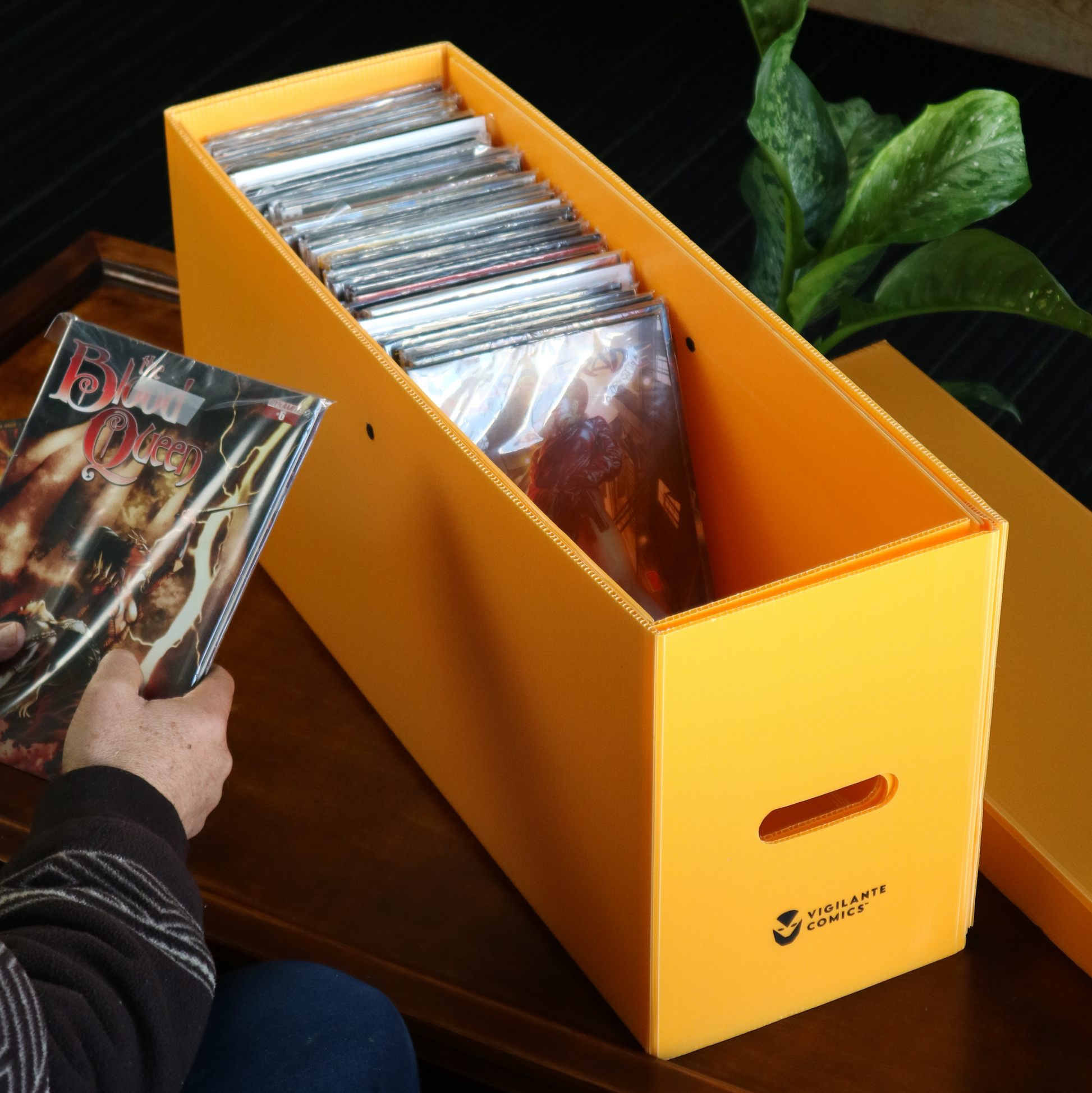 Comic Book Long Box – lifestyle in use, comic book storage