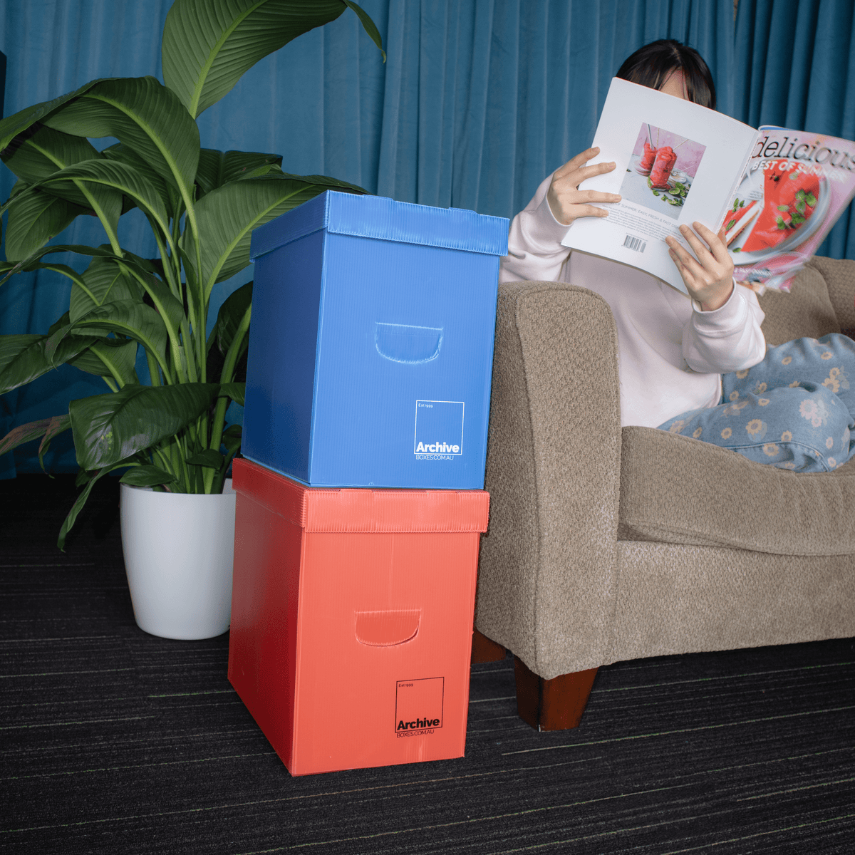 Magazine Box Objects Magazine Storage Box | Acid-Free Corflute | ABA – Archive Boxes Australia