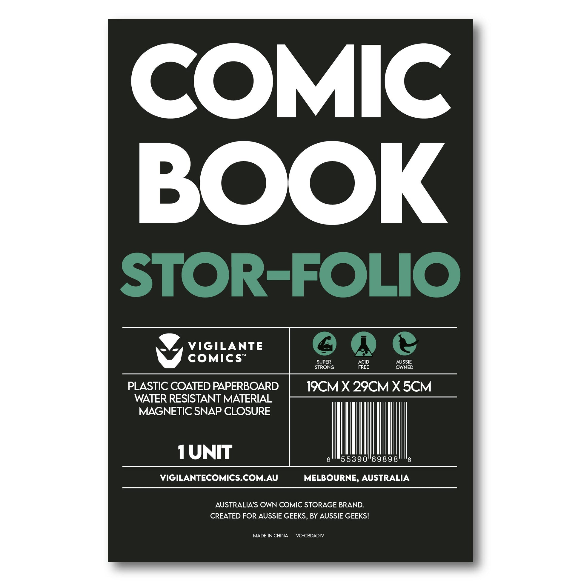 water-resistant paperboard folio with magnetic snap closure