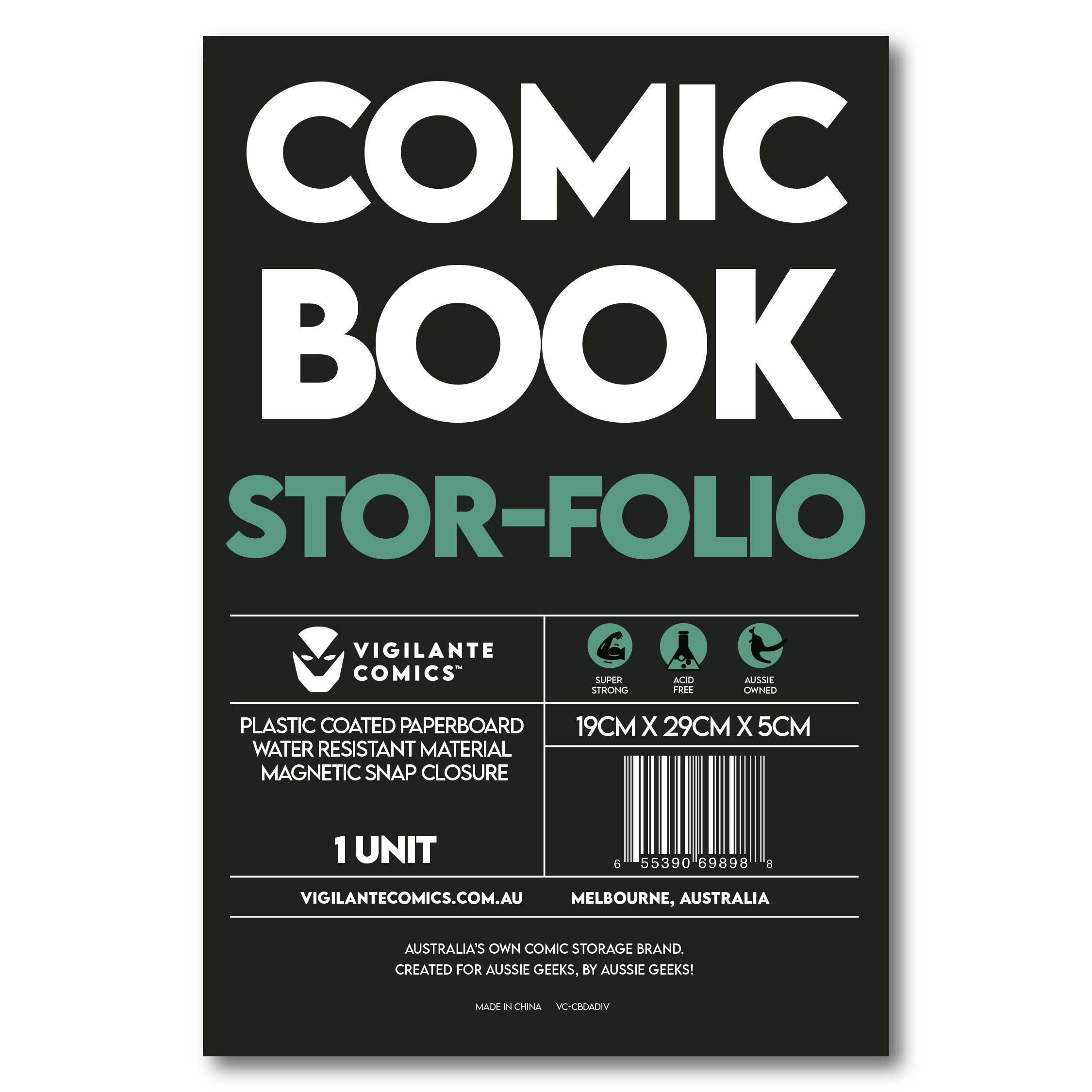 water-resistant paperboard folio with magnetic snap closure