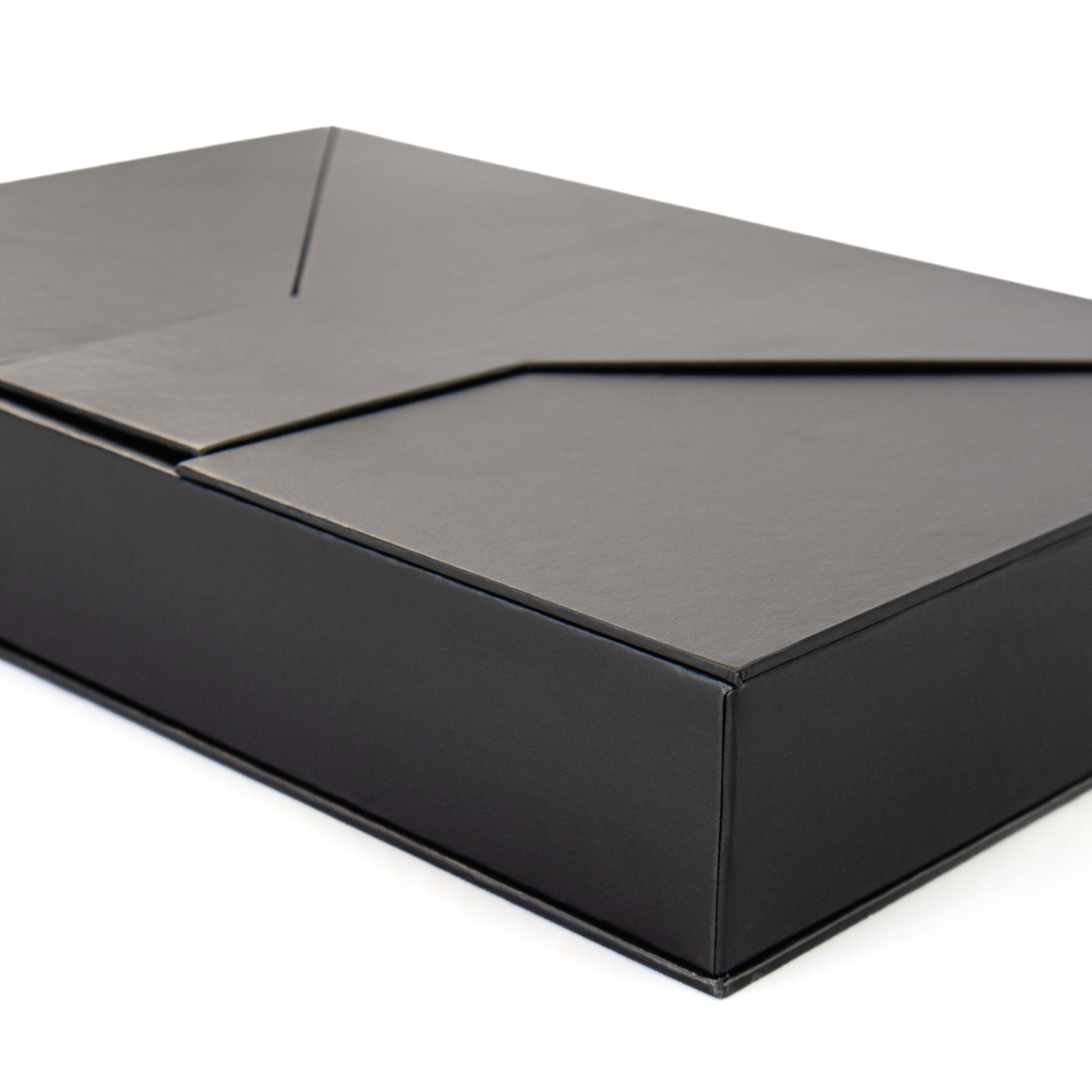 water-resistant paperboard folio with magnetic snap closure