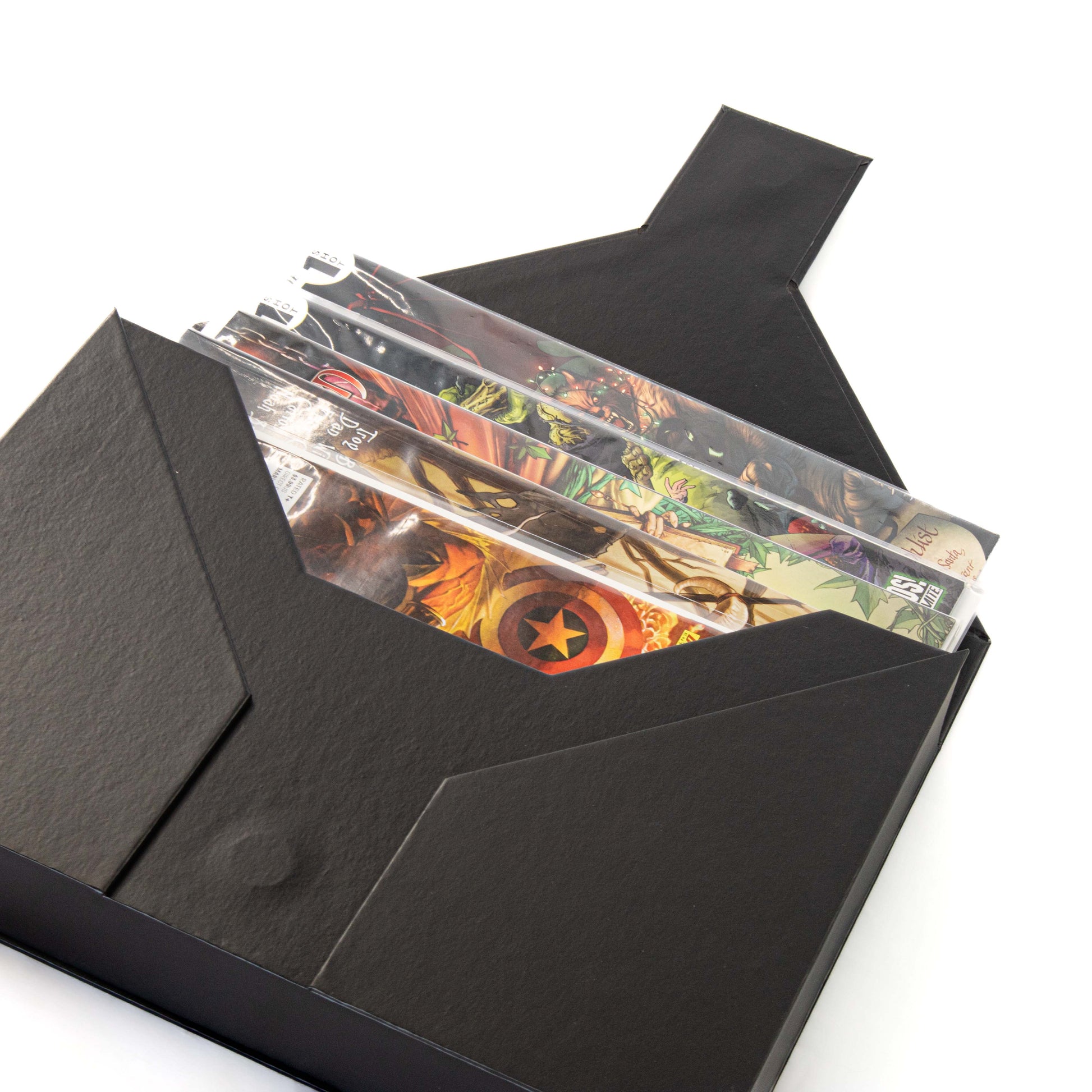 water-resistant paperboard folio with magnetic snap closure