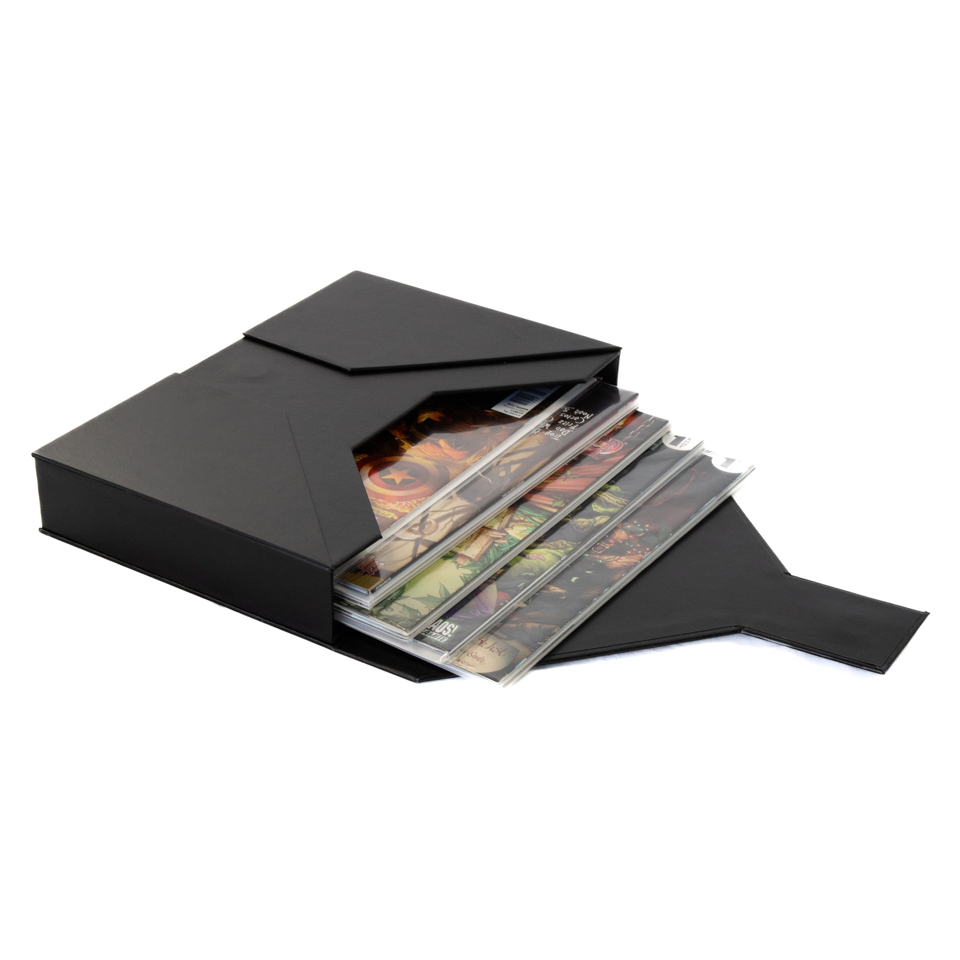 water-resistant paperboard folio with magnetic snap closure