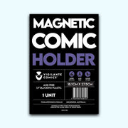 Current Comic Book Magnetic Holder – front view, comic book storage