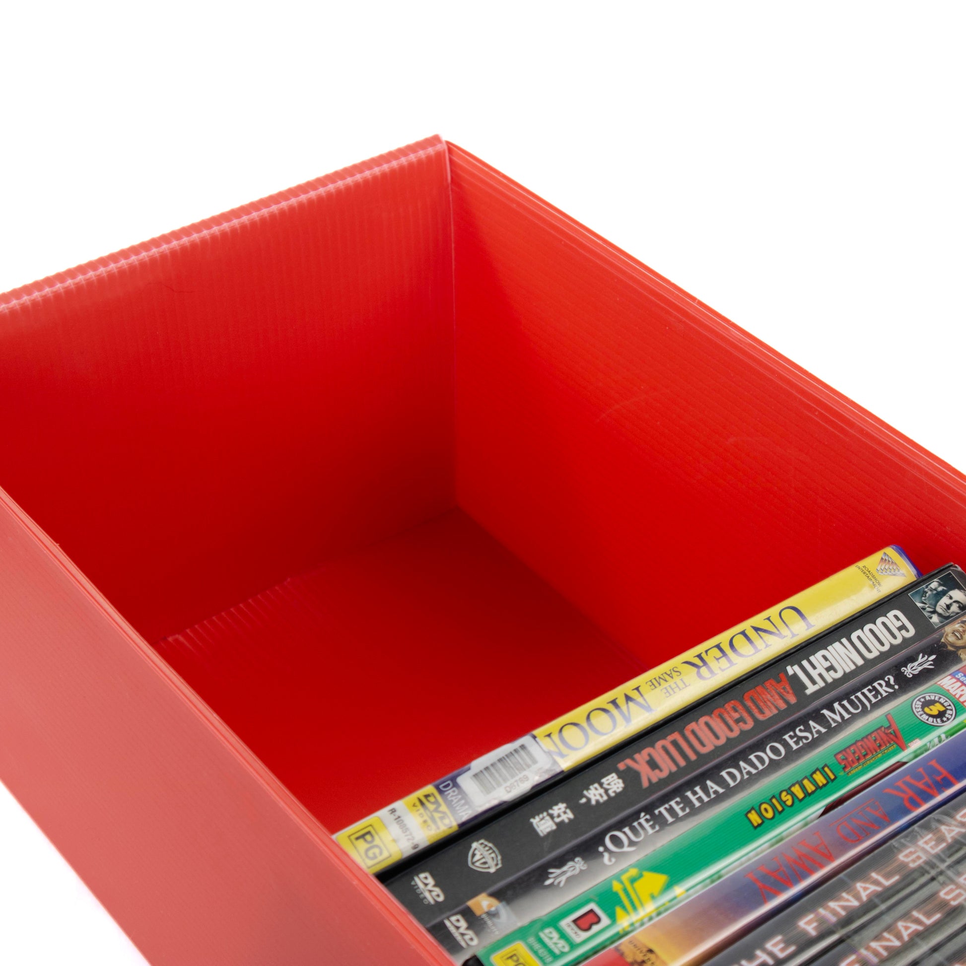 DVD Storage Box – label & specs, DVD media storage