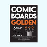 Golden Comic Book Boards – front view, acid-free comic protection