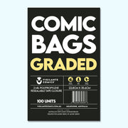 Graded Comic Book Bags – front view, acid-free comic protection