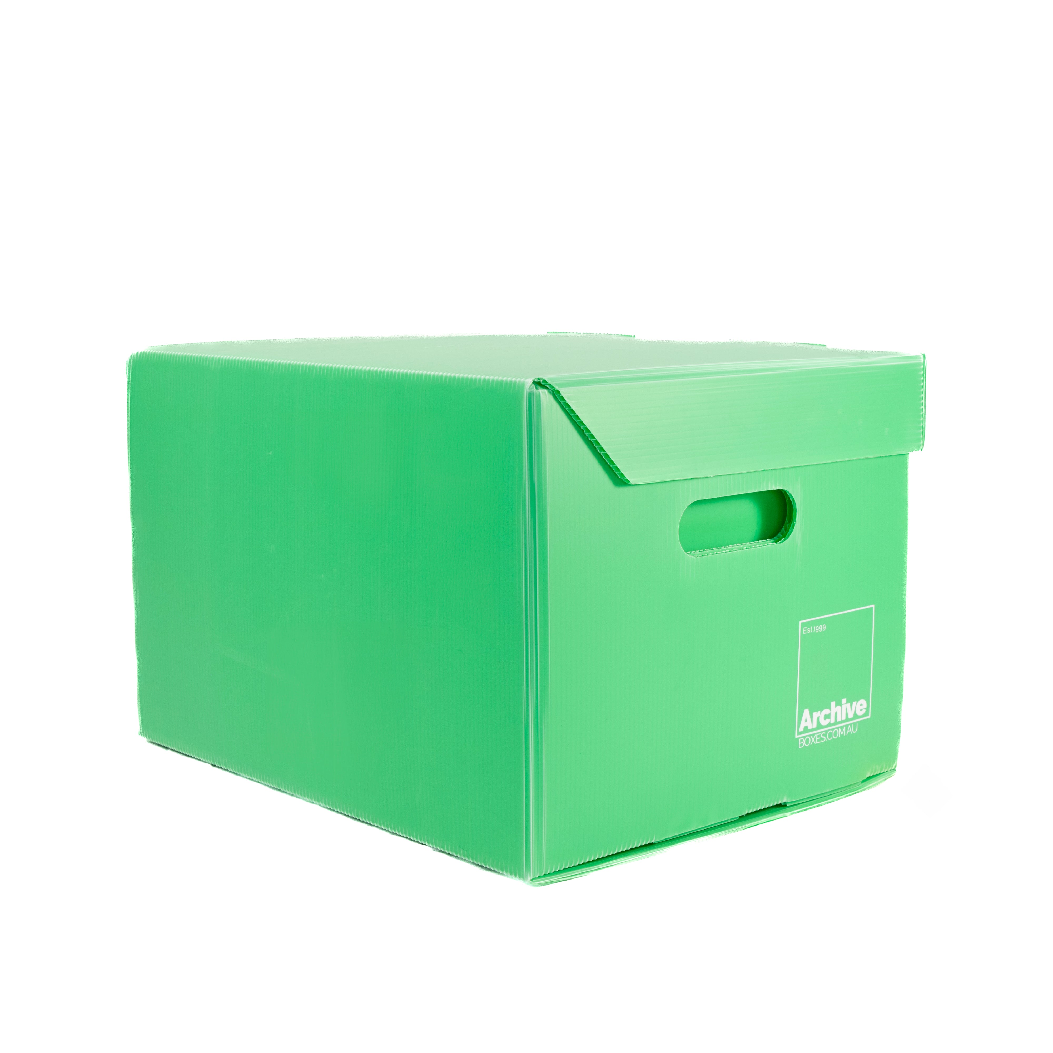 A4 archive box with a lid, designed for efficient document storage and protection.