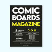Magazine Size Comic Book Boards – front view, acid-free comic protection