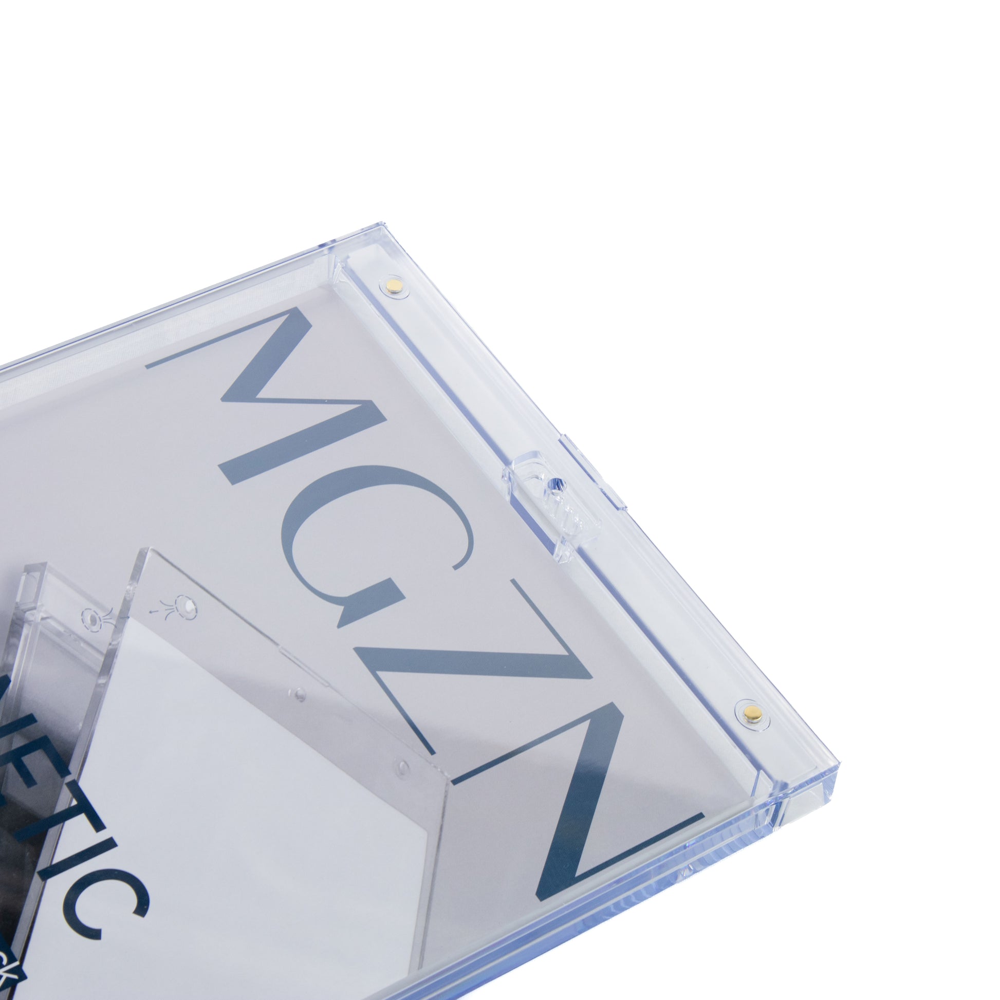 Magazine Magnetic Holder – label & specs, magazine storage