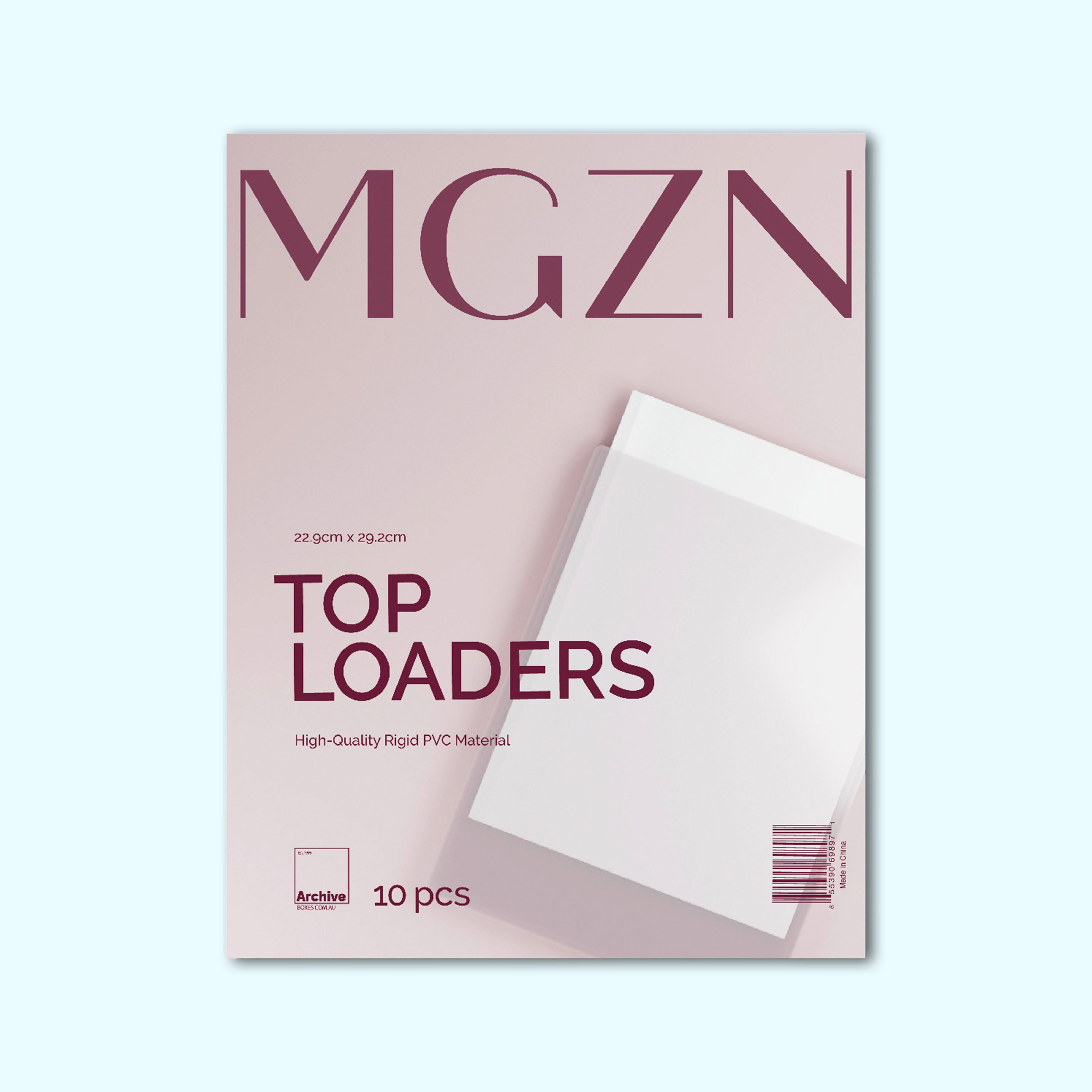 Magazine Toploaders – front view, acid-free magazine protection