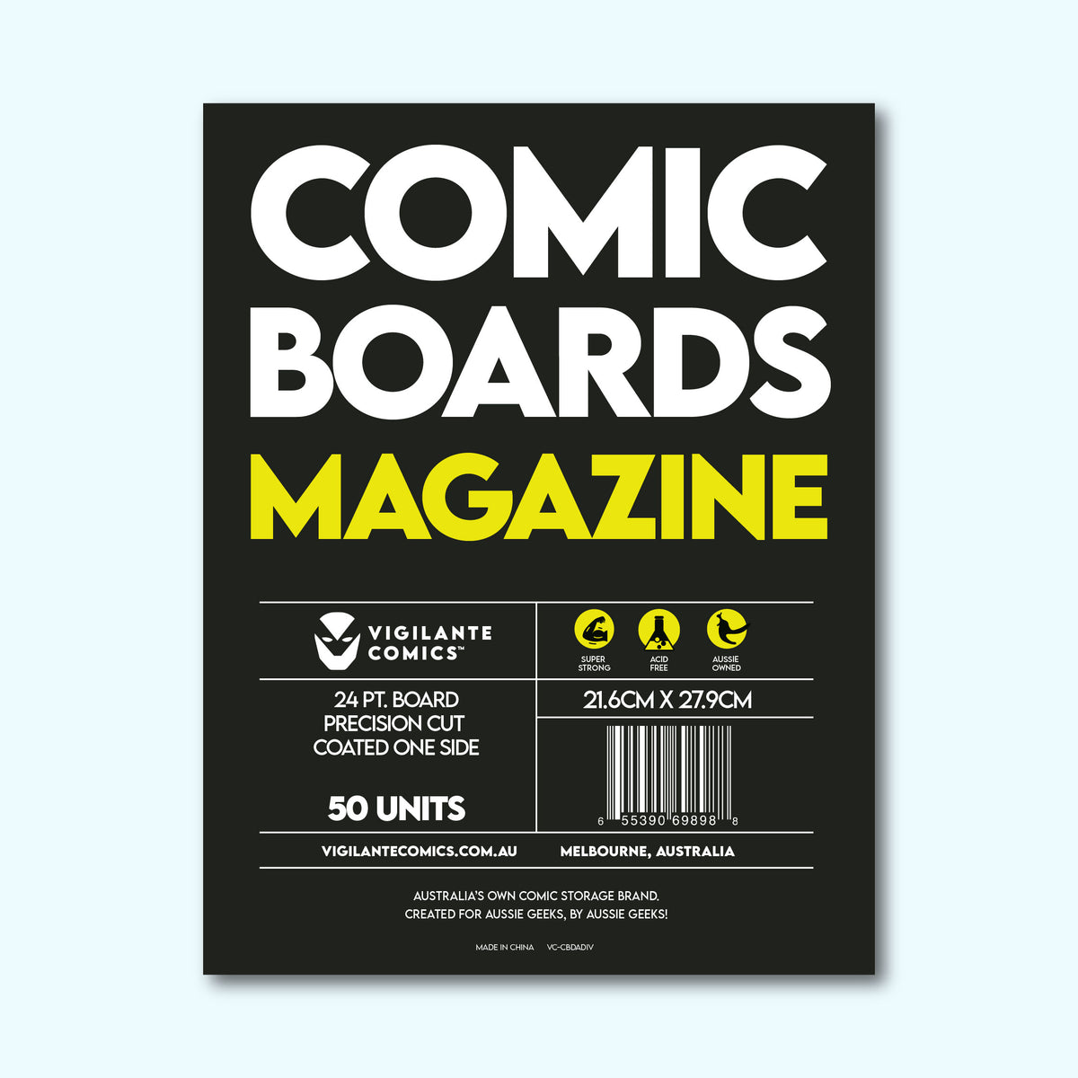 Magazine Size Comic Book Boards