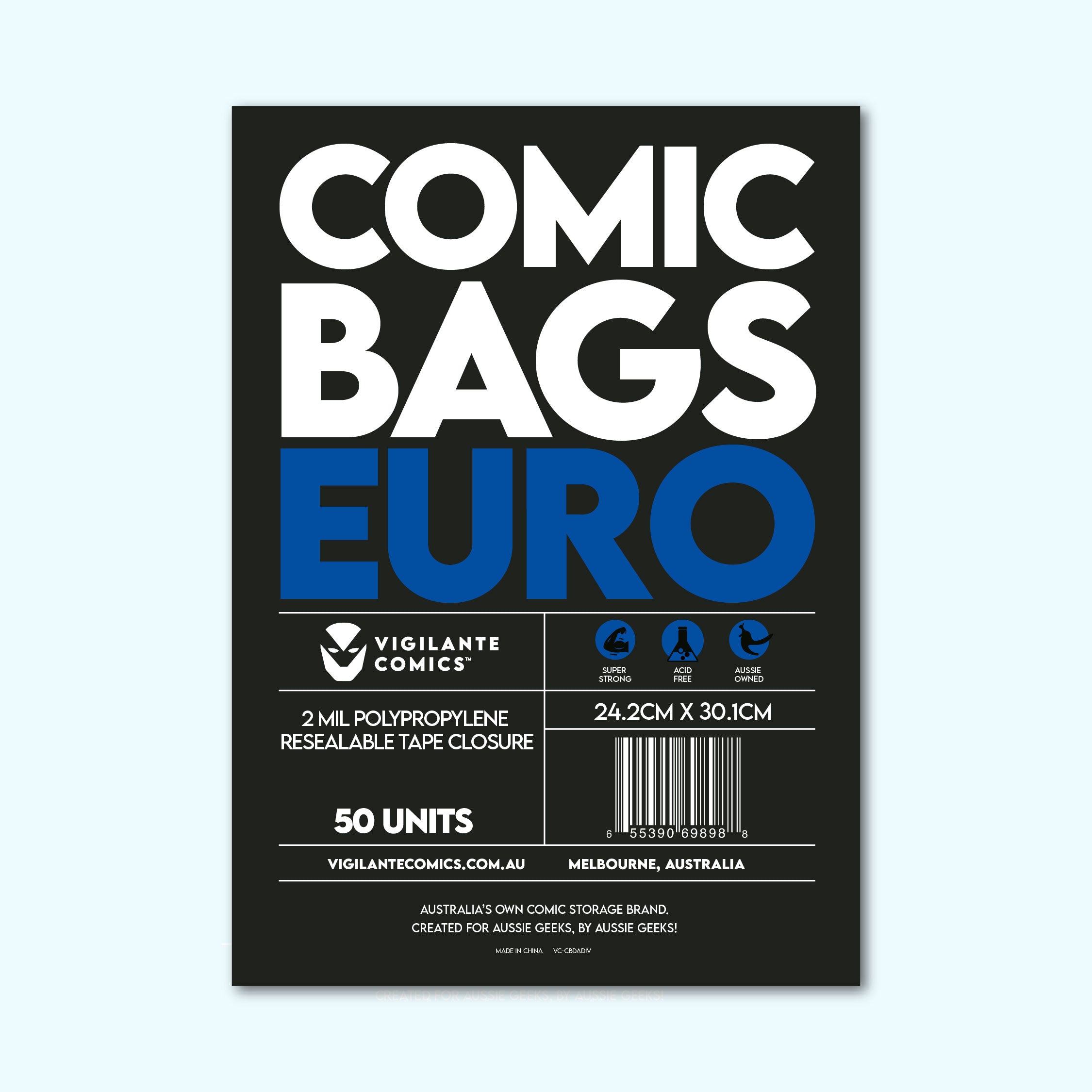 Euro Comic Book Bags