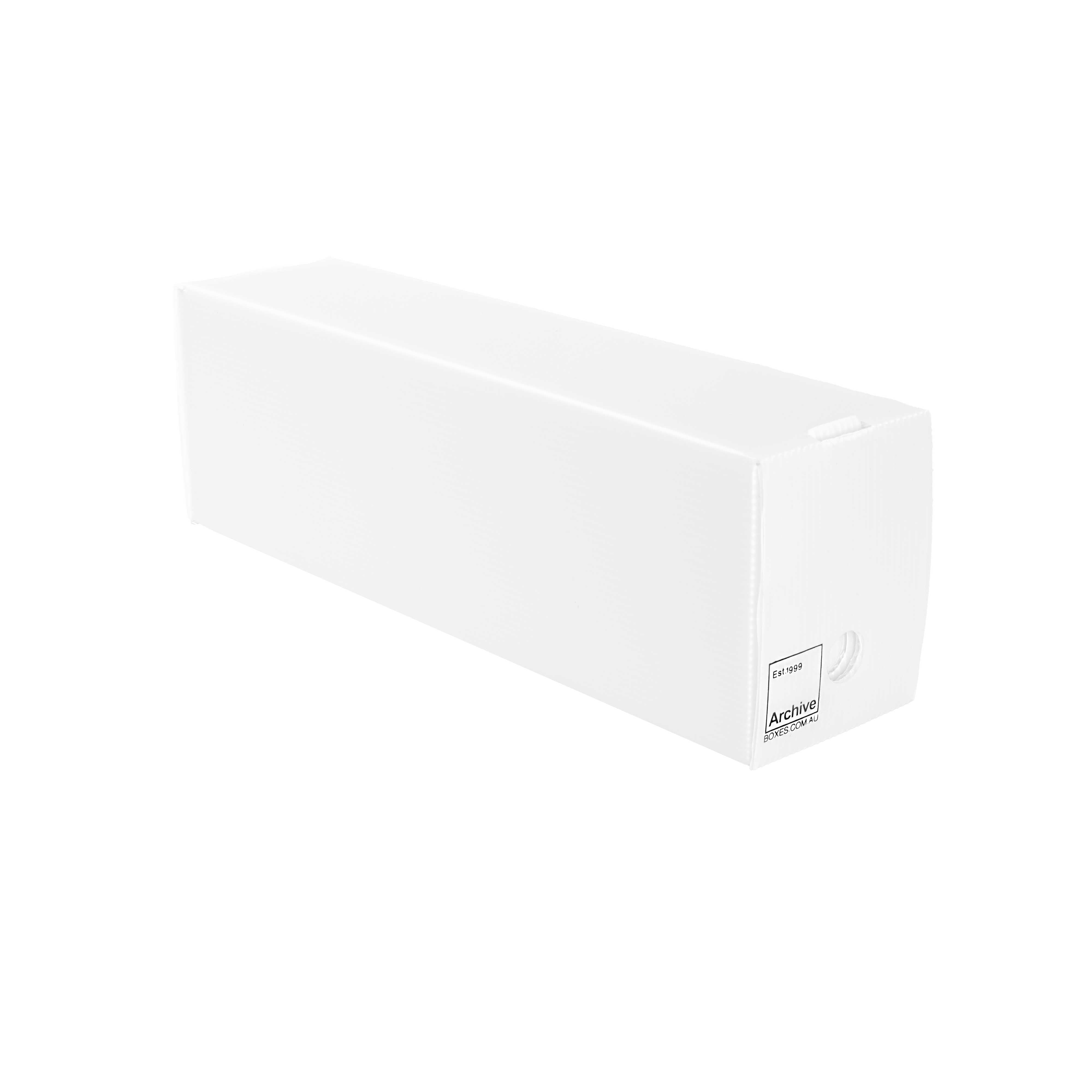 Yellow One Touch / Magnetic Card Storage Box with finger-hold lid for easy controlled access
